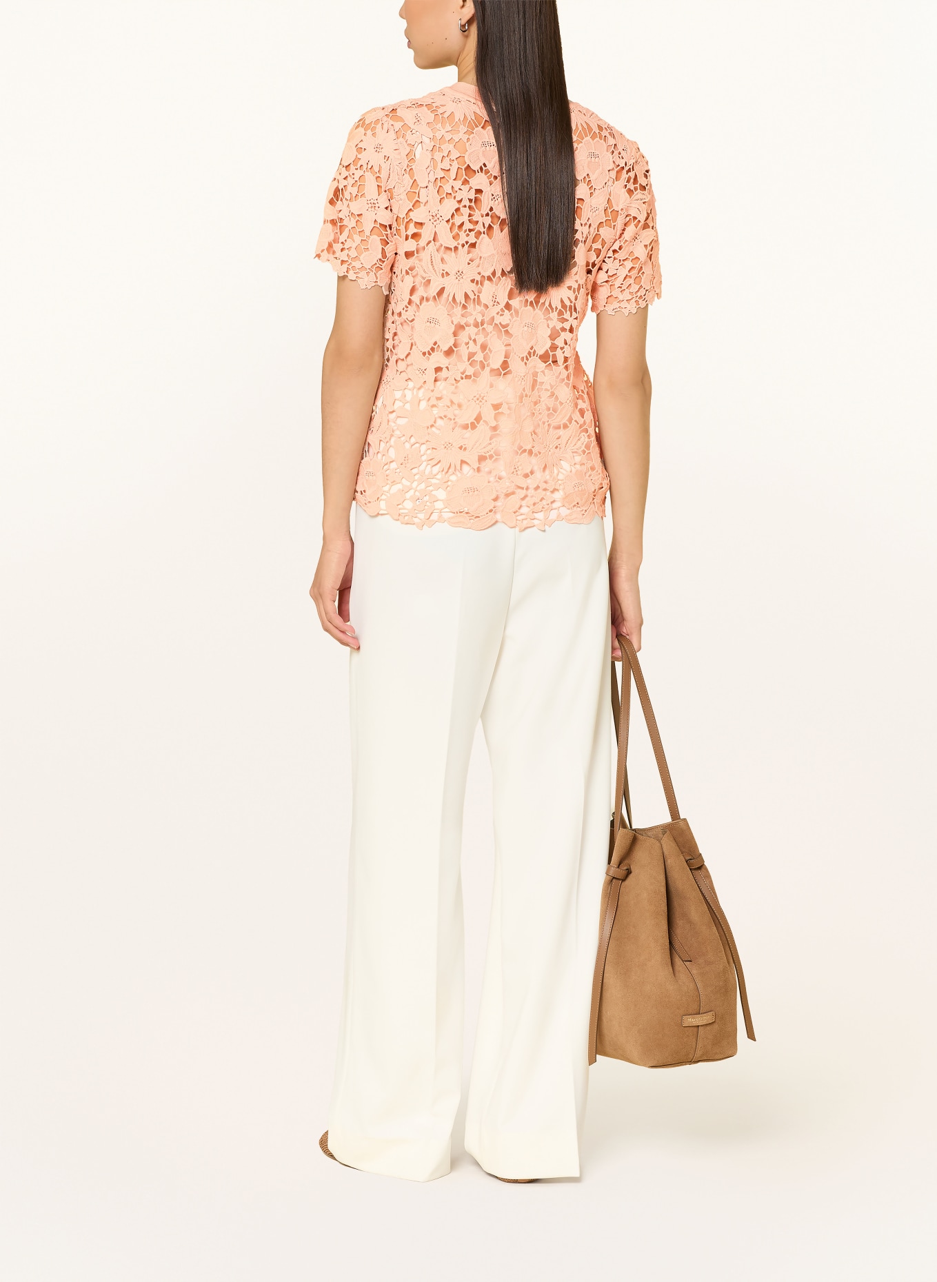 monari Cardigan en dentelle: ROSE CLAIR