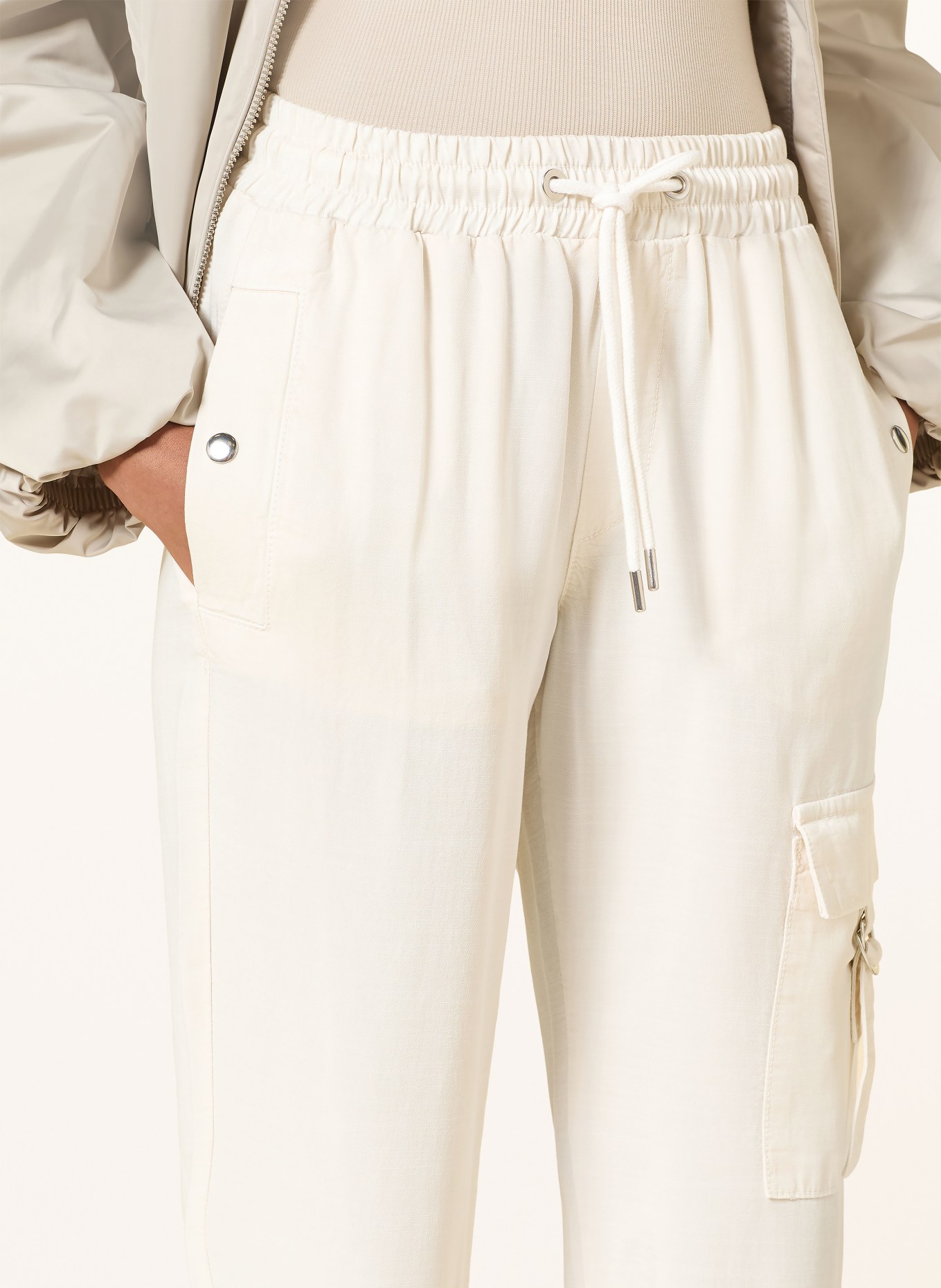 monari Pantalon cargo: ÉCRU