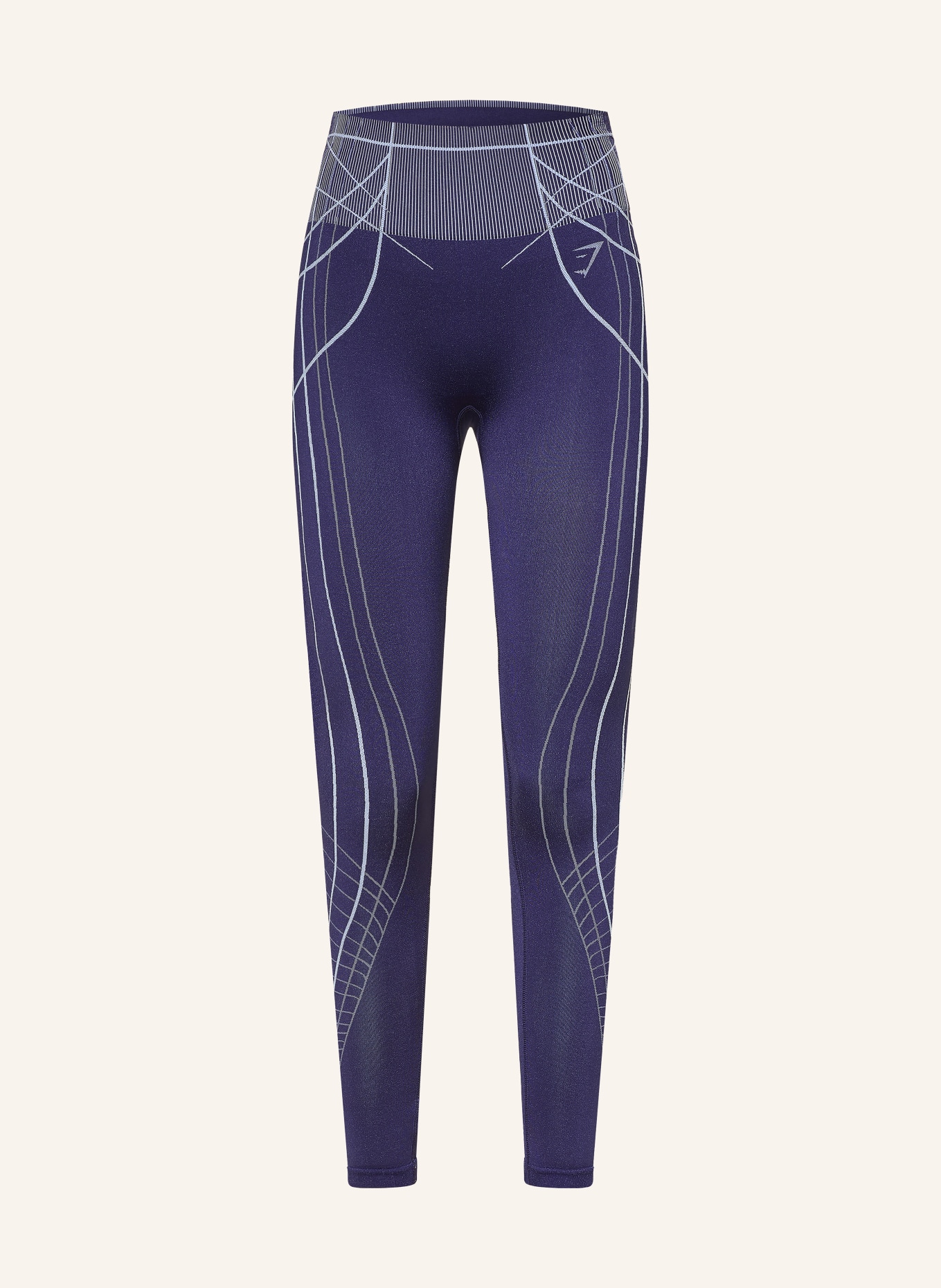 GYMSHARK Tights APEX SEAMLESS: DUNKELLILA / HELLBLAU
