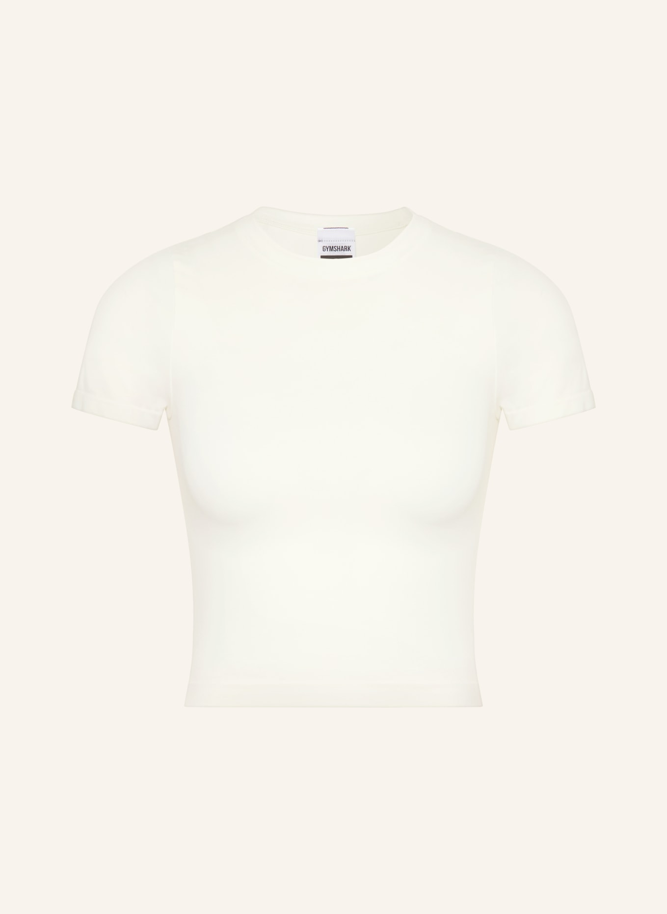 GYMSHARK Cropped-Shirt FORM: WEISS