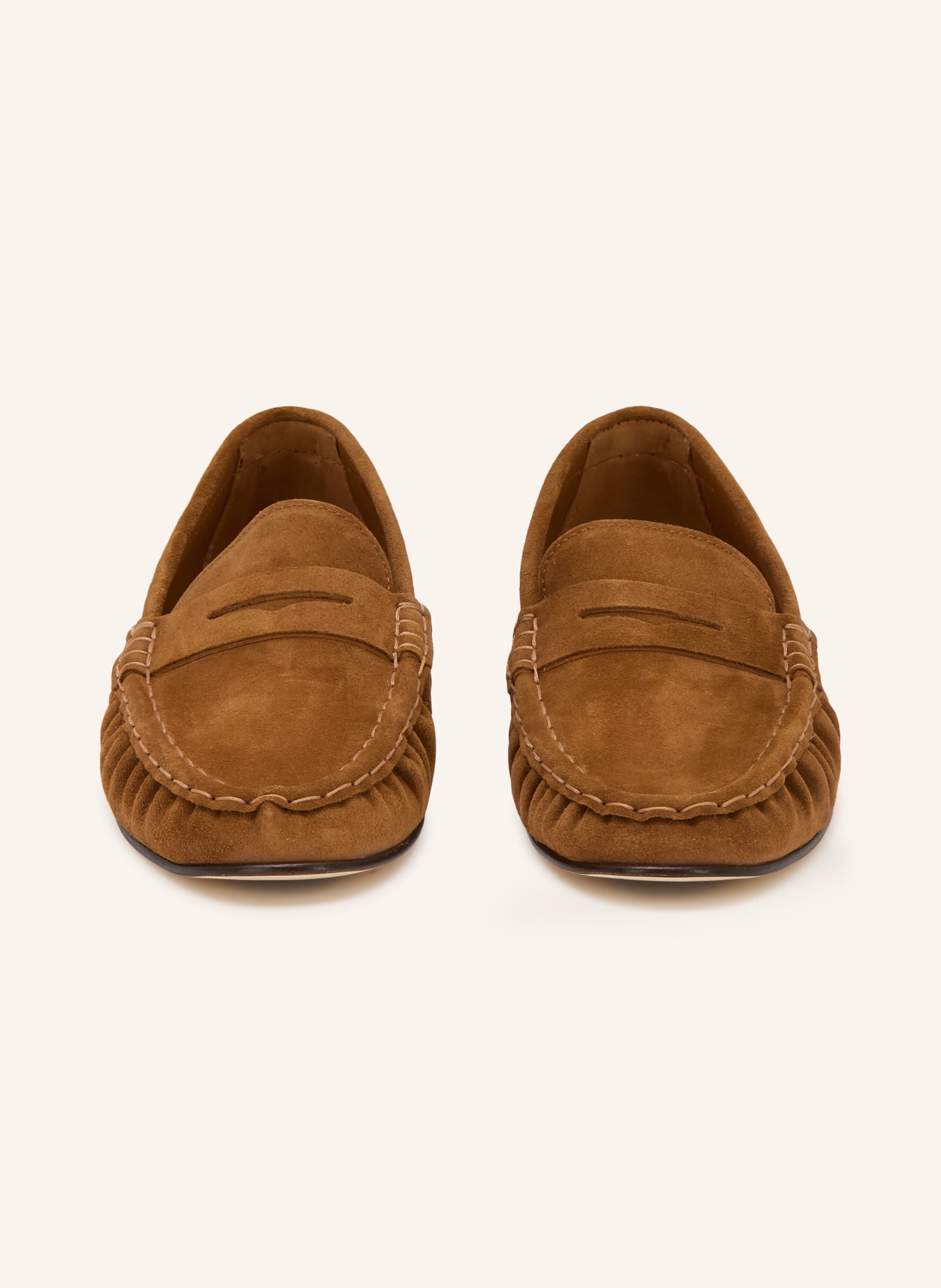 POEVE Penny-Loafer WANDA: BRAUN