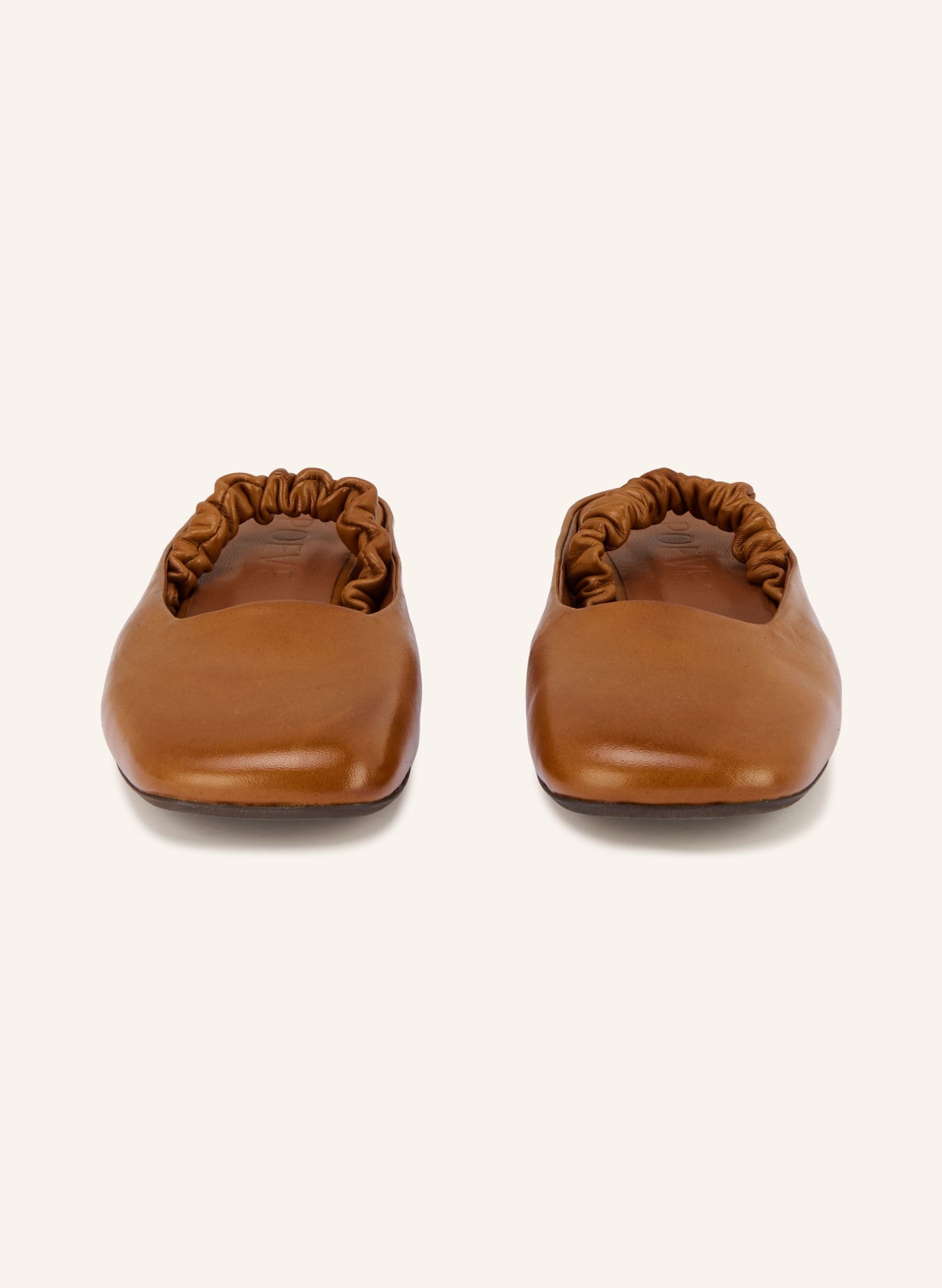 POEVE Ballerines à bride MAUDE: COGNAC