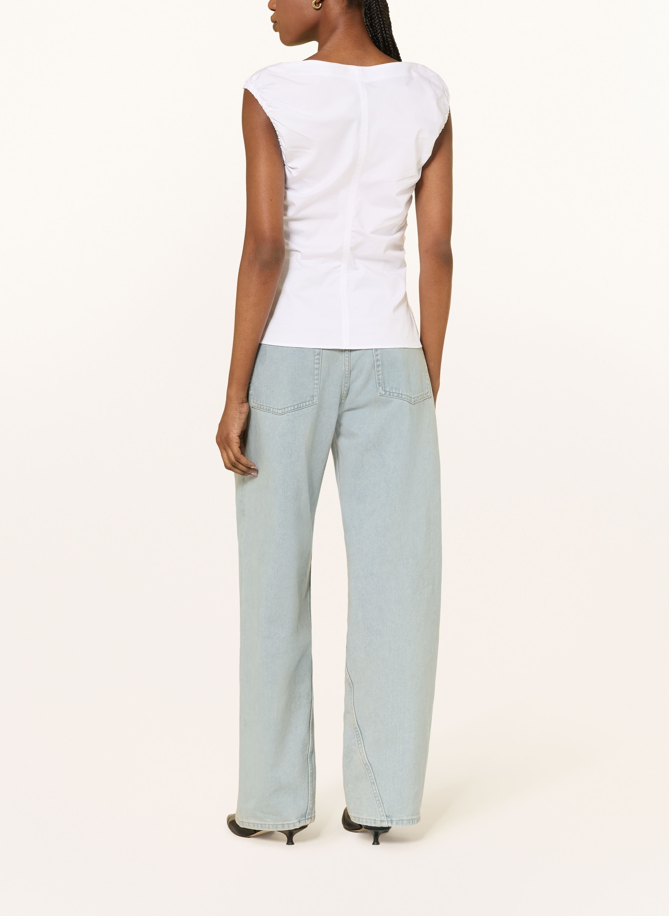 ARKET Blusentop: WEISS