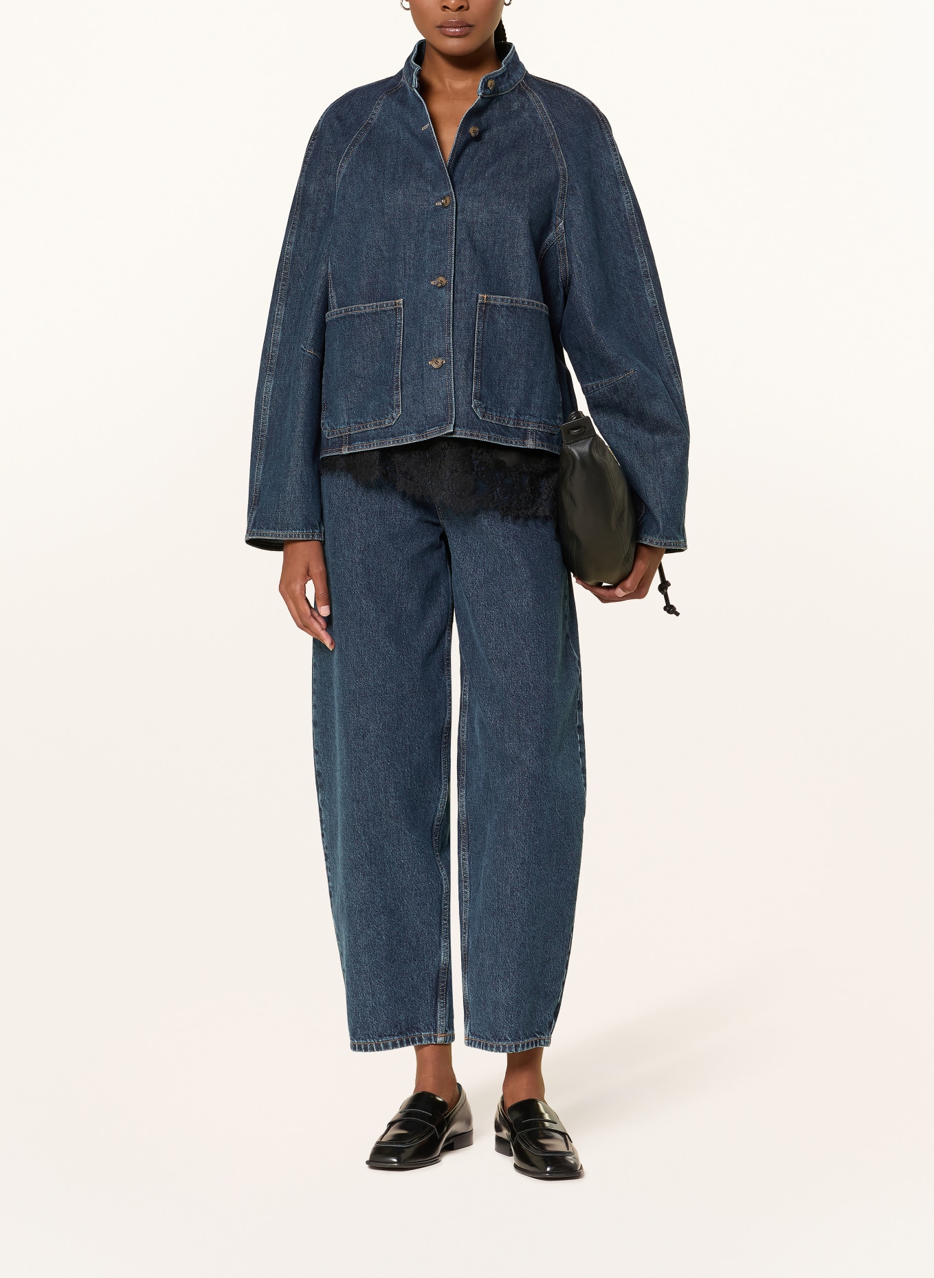 ARKET Džínová košile: 001 Denim Blue Dark