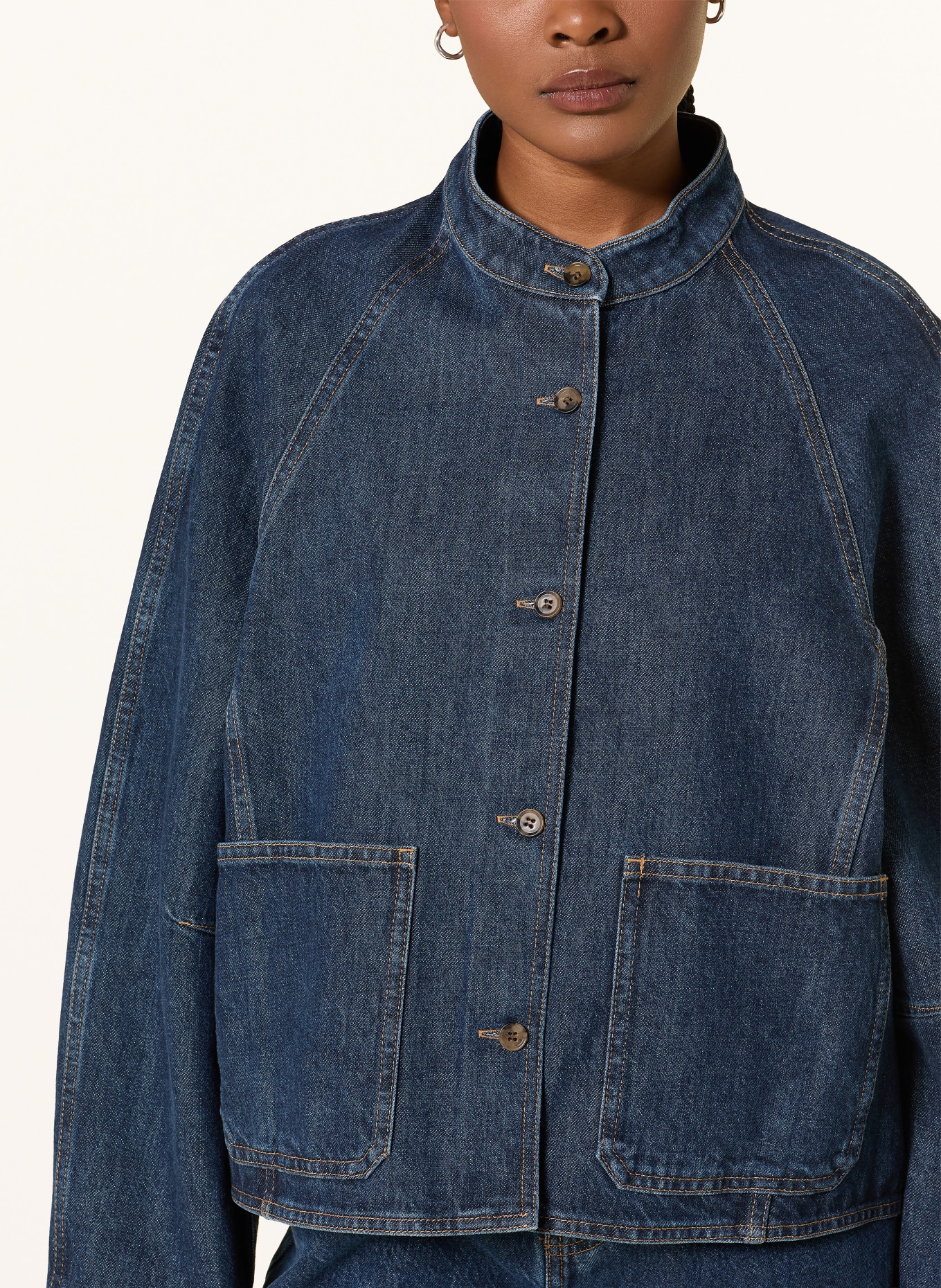 ARKET Džínová košile: 001 Denim Blue Dark