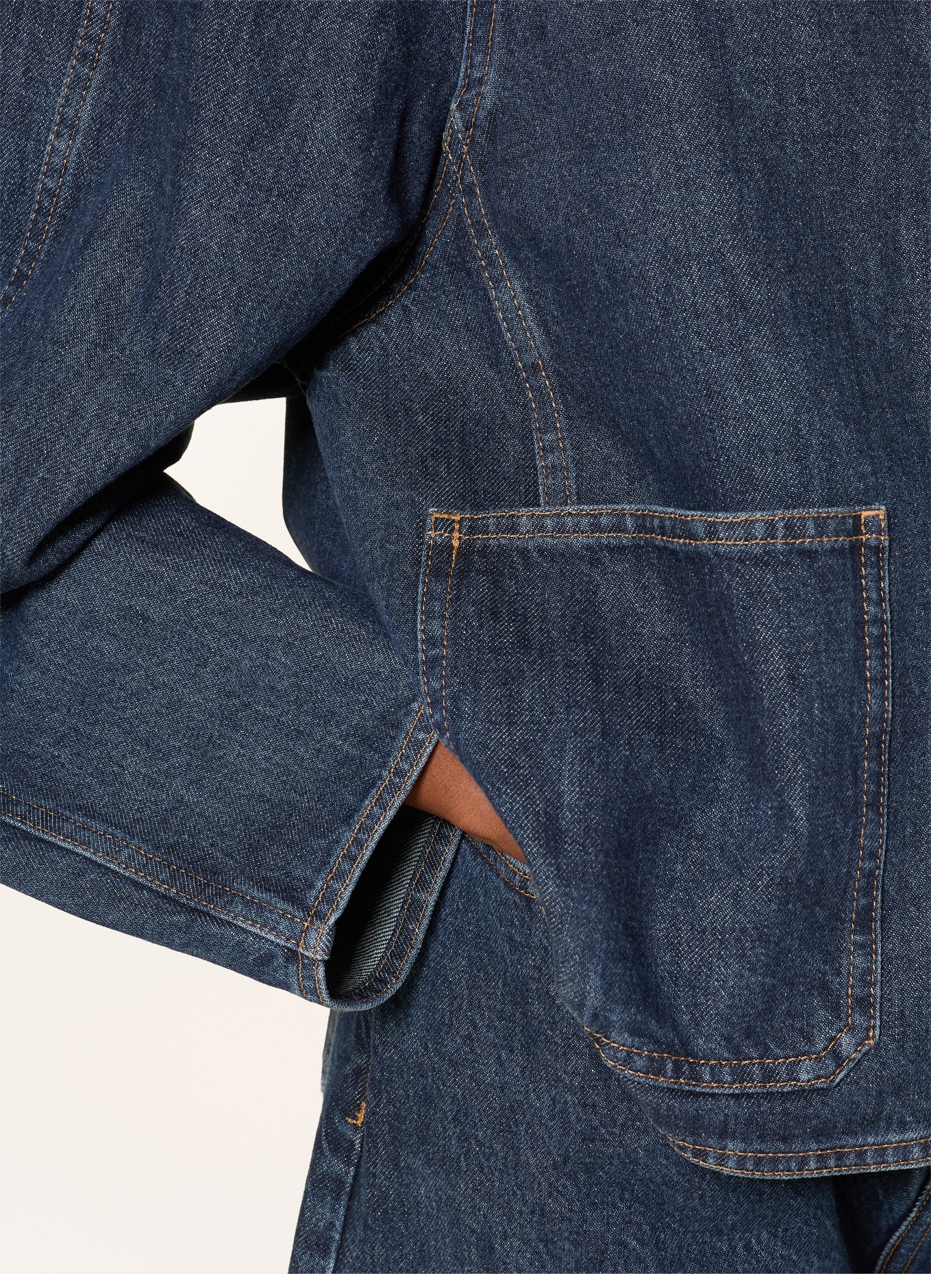 ARKET Džínová košile: 001 Denim Blue Dark