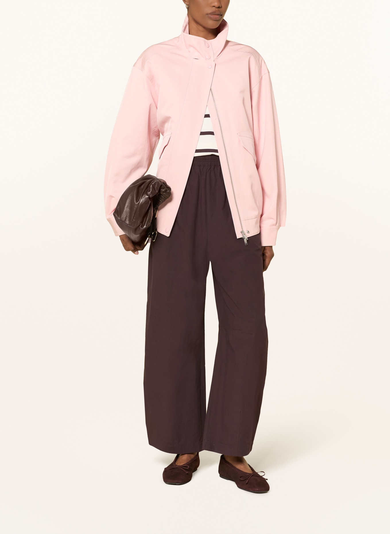 ARKET 7/8-Hose: DUNKELBRAUN