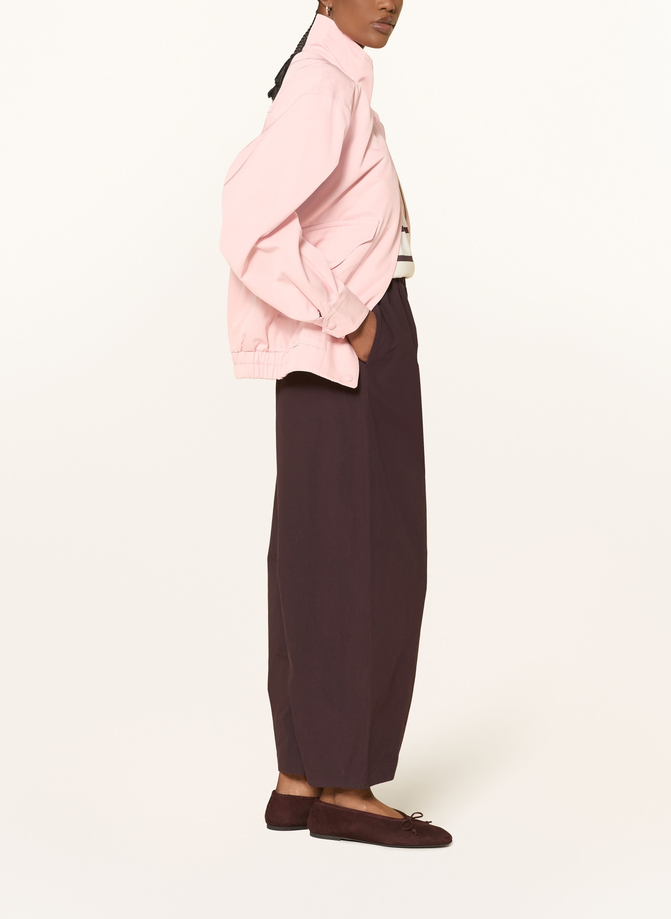 ARKET 7/8-Hose: DUNKELBRAUN