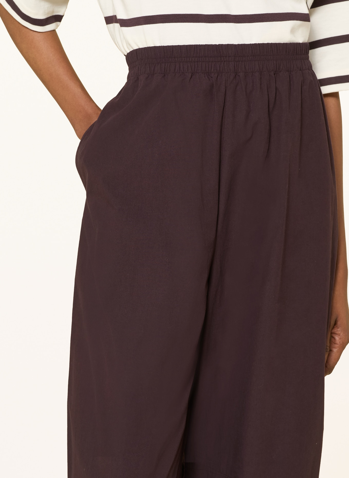 ARKET 7/8-Hose: DUNKELBRAUN