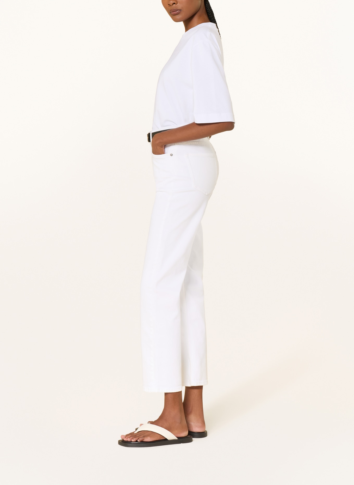 ARKET Krátké džíny: 021 Denim White