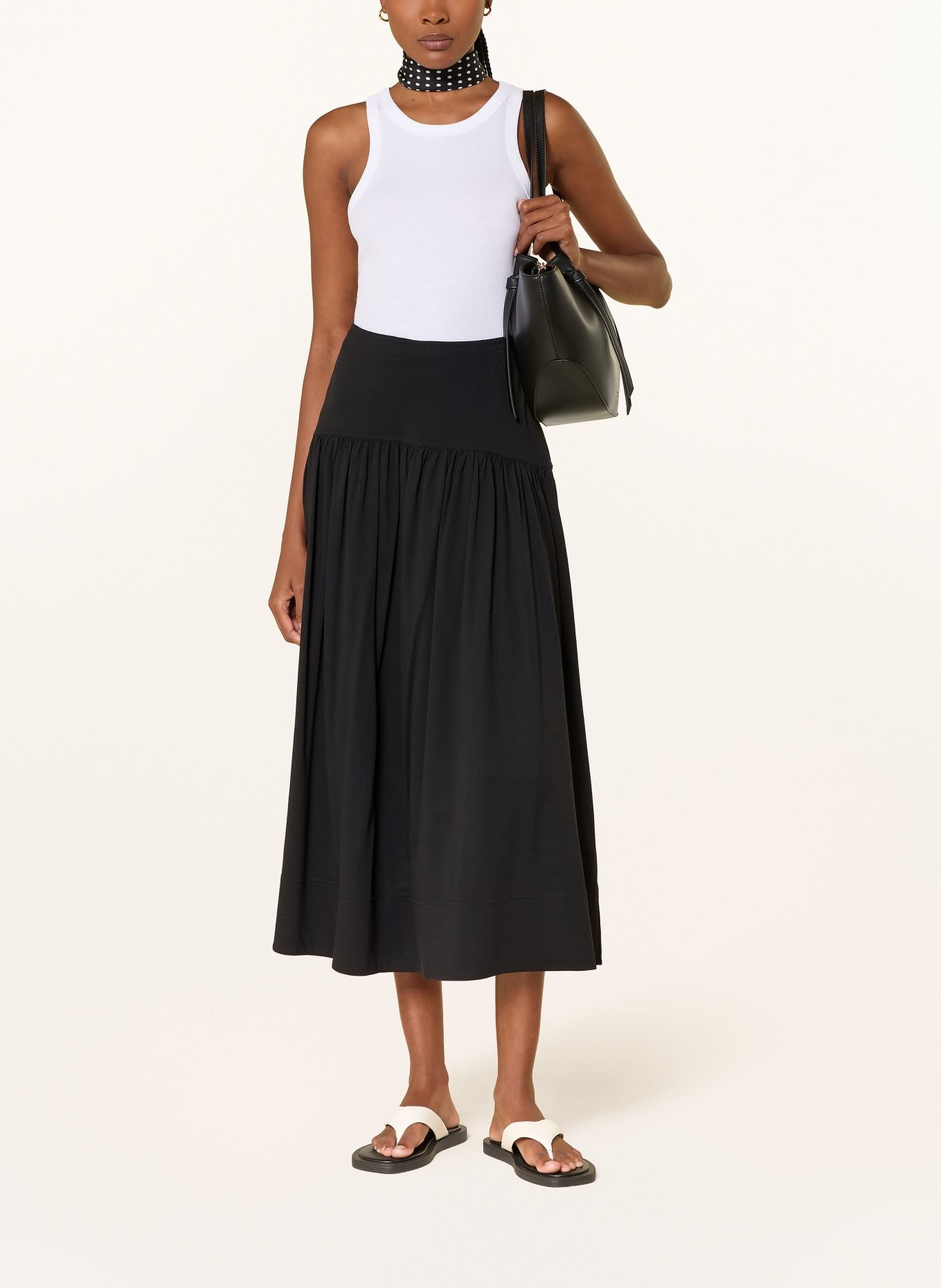 ARKET Sukně: ČERNÁ