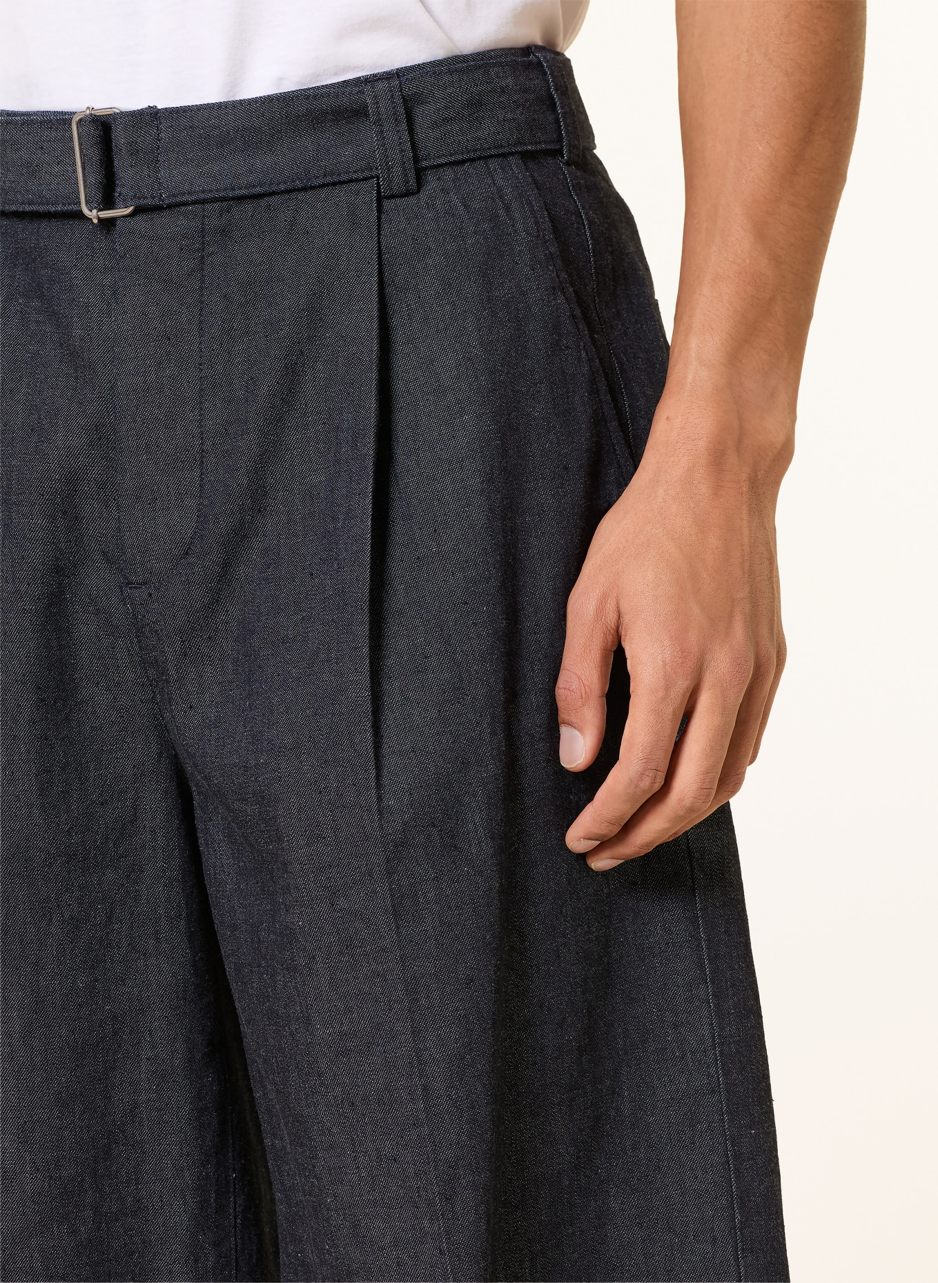 COS Jeansshort: DONKERBLAUW