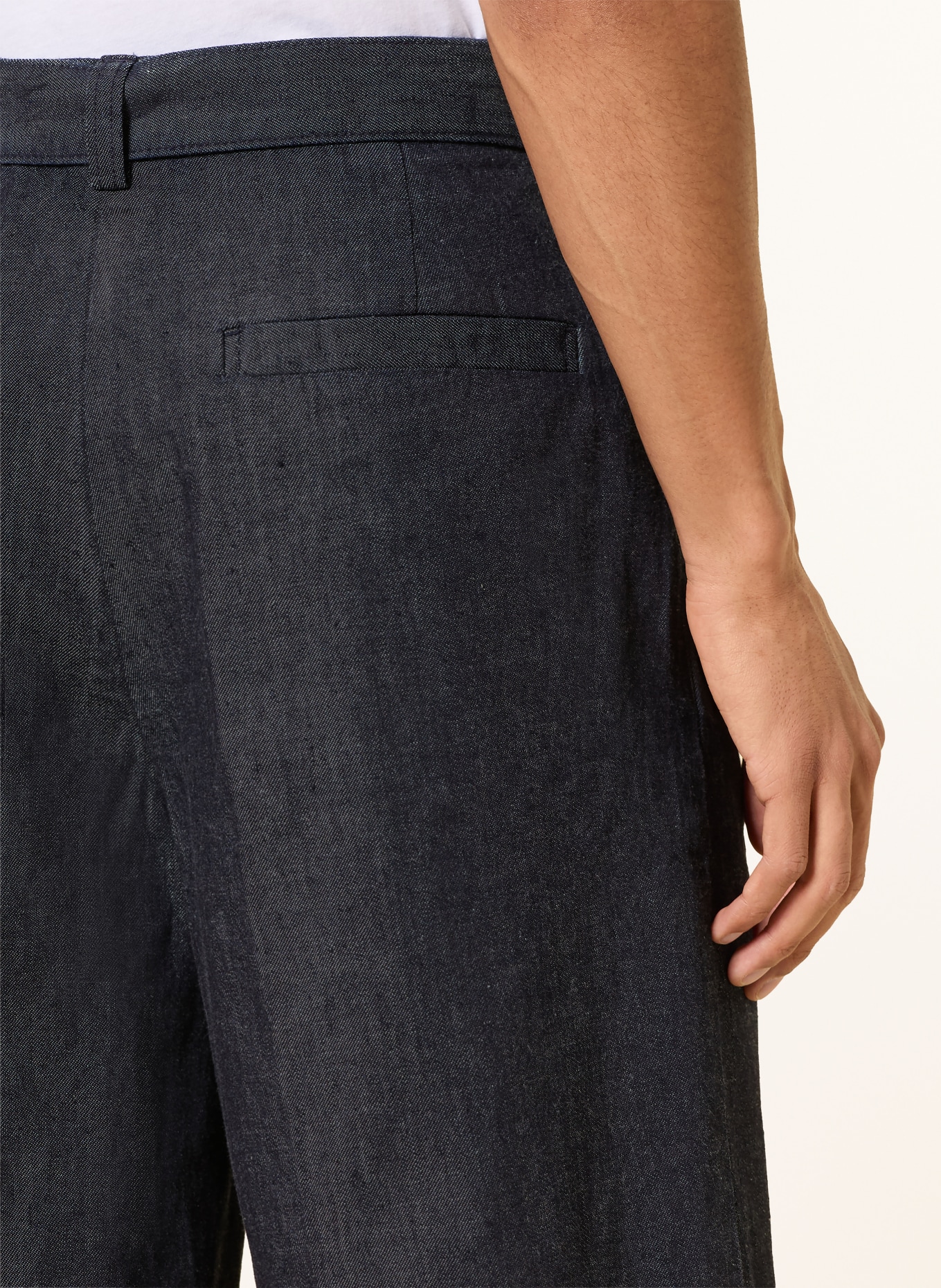 COS Jeansshort: DONKERBLAUW