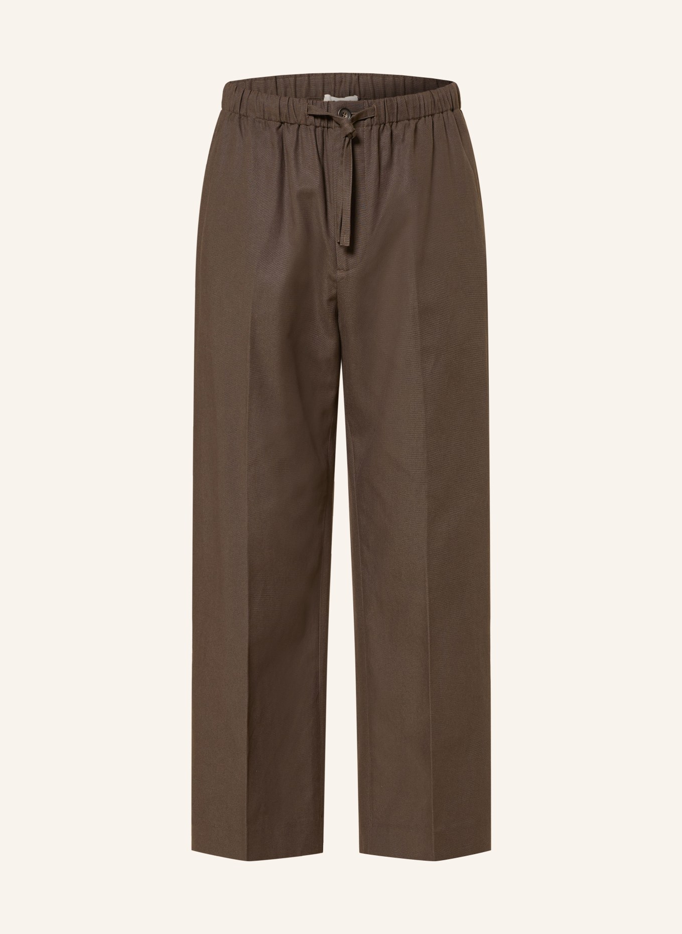 COS Pantalon coupe classique: MARRON FONCÉ