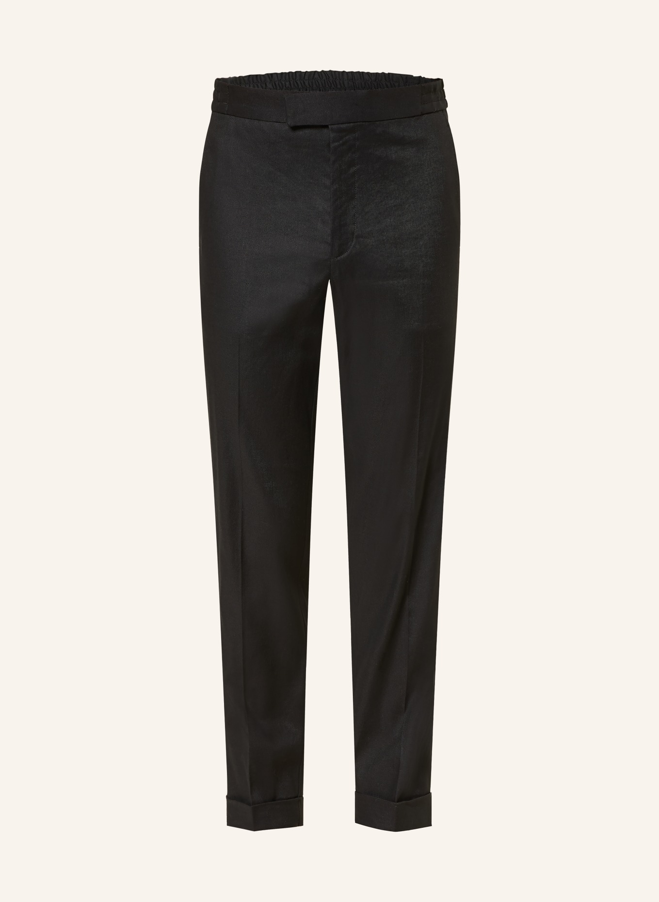 COS Chino Slim Fit mit Leinen: SCHWARZ