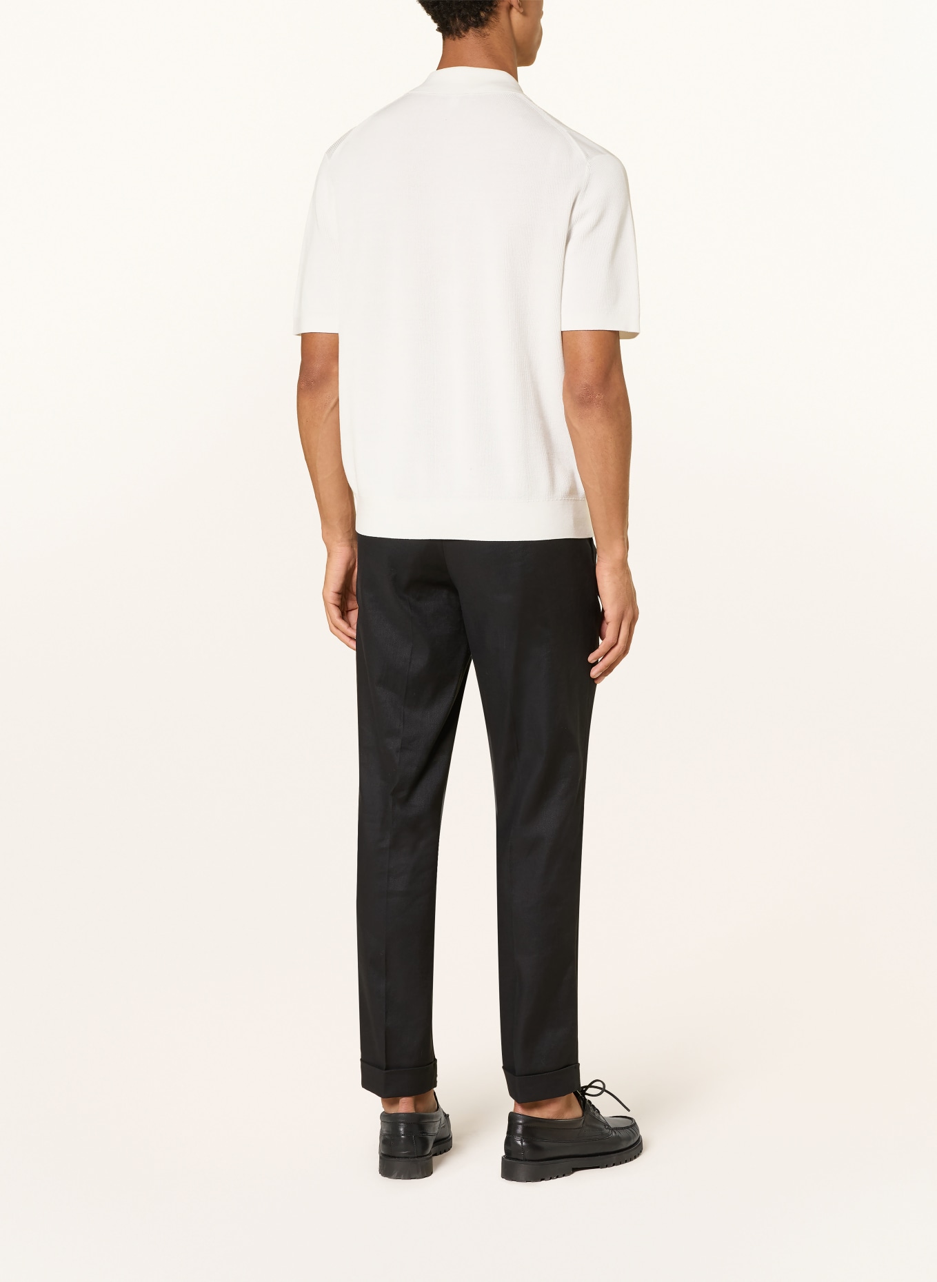 COS Chino Slim Fit mit Leinen: SCHWARZ