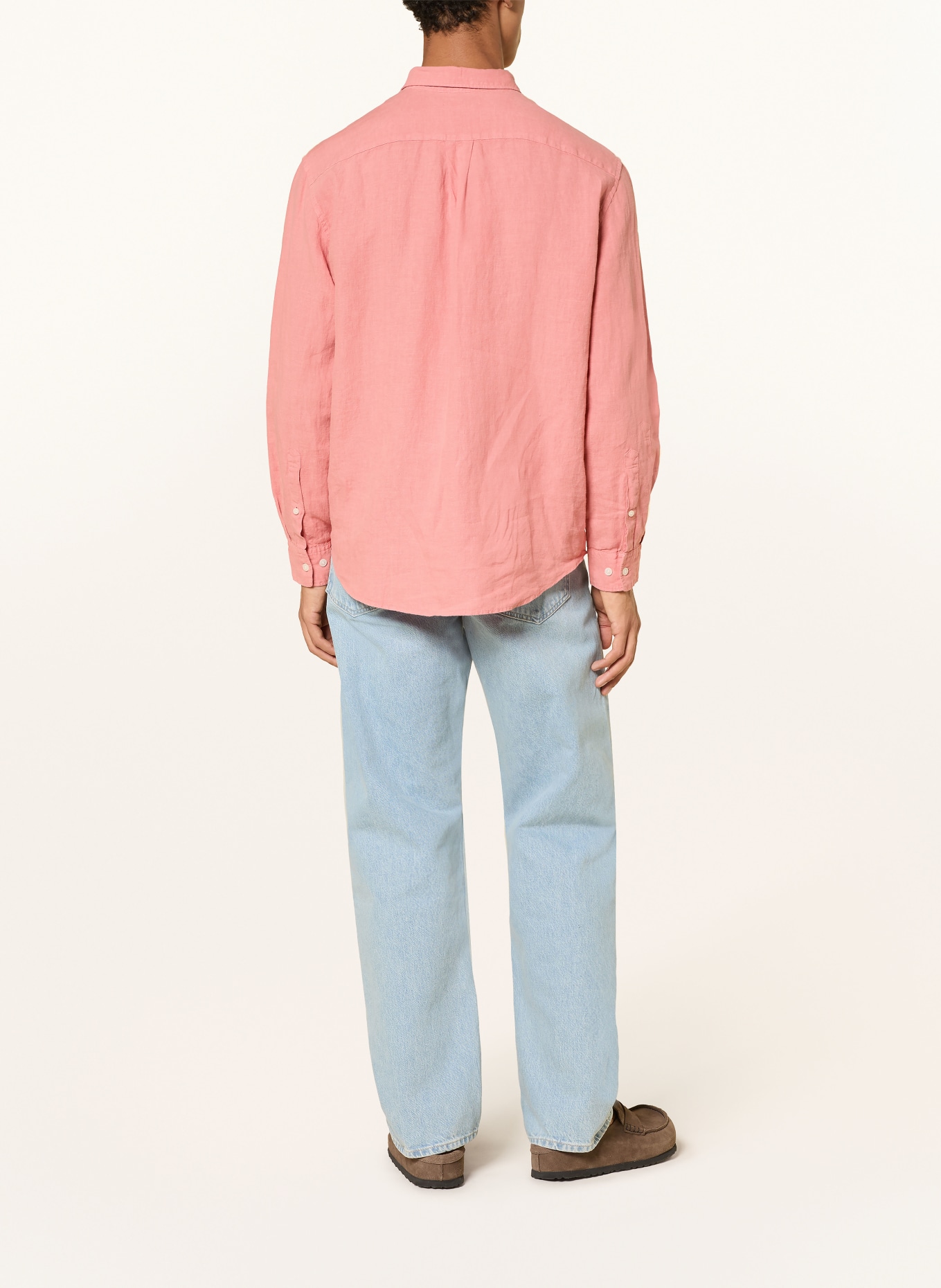 ARKET Linnen overhemd BALMAR  Relaxed Fit: LICHTROOD