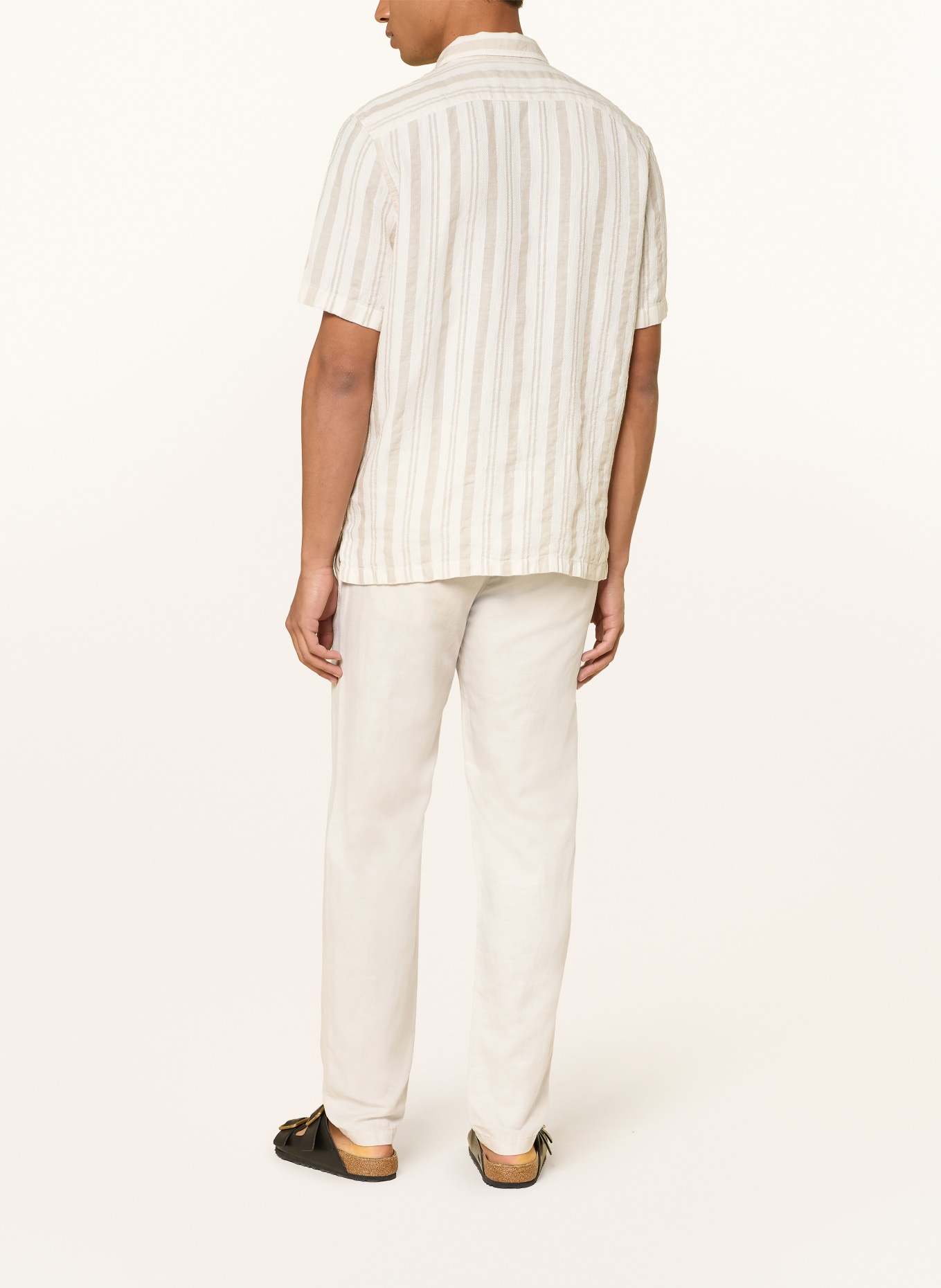 Marc O'Polo Hose OSBY JOGGER im Jogging-Stil Tapered Fit mit Leinen: CREME