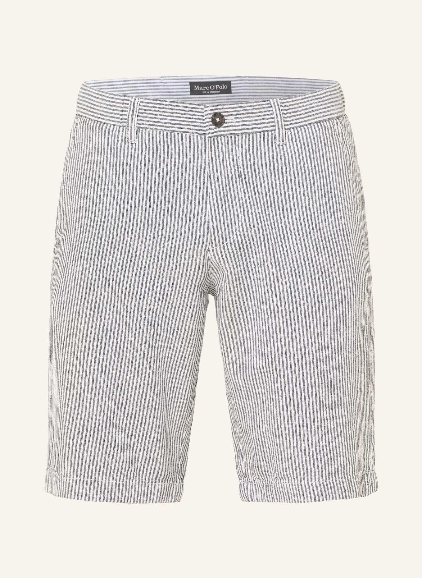 Marc O'Polo short chino: BLEU FONCÉ / BLANC