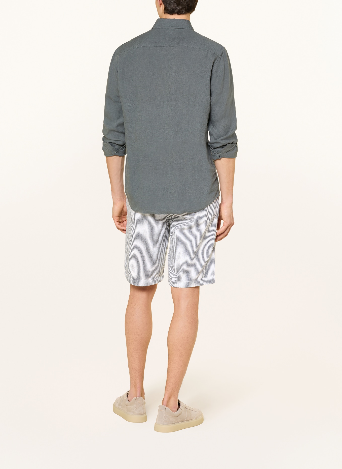 Marc O'Polo short chino: BLEU FONCÉ / BLANC