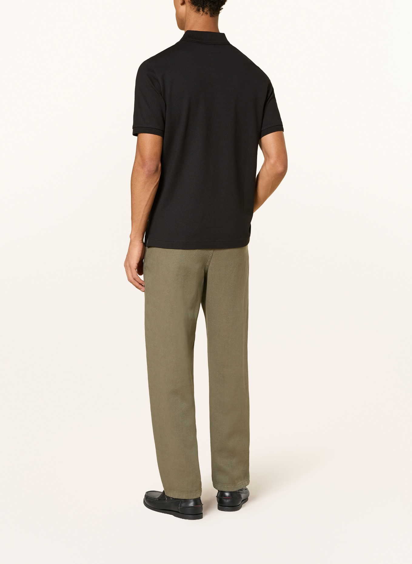 Marc O'Polo Polo en jersey, coupe classique: NOIR