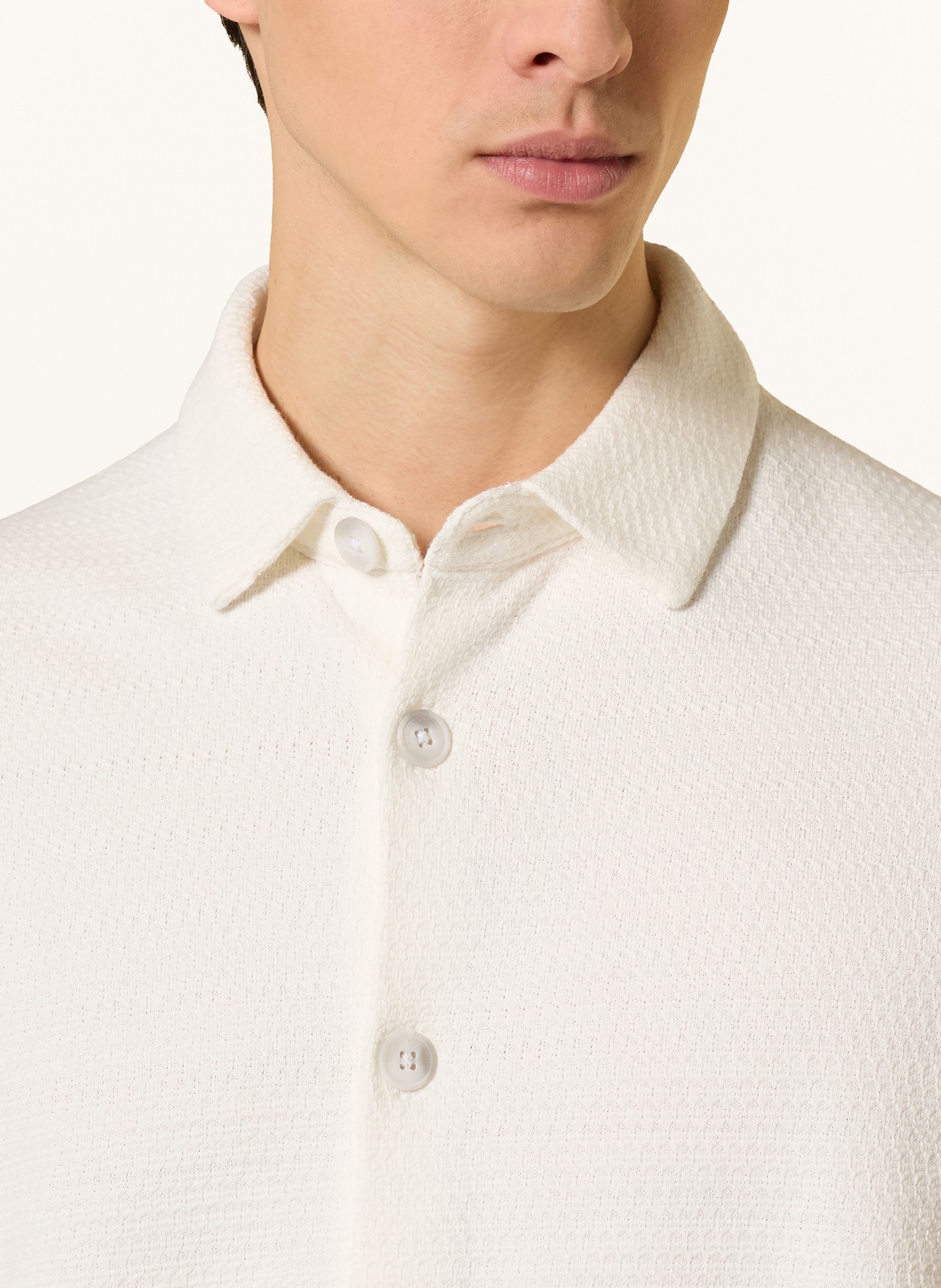 Marc O'Polo Tričko z džerzeje, volný střih: BÍLÁ