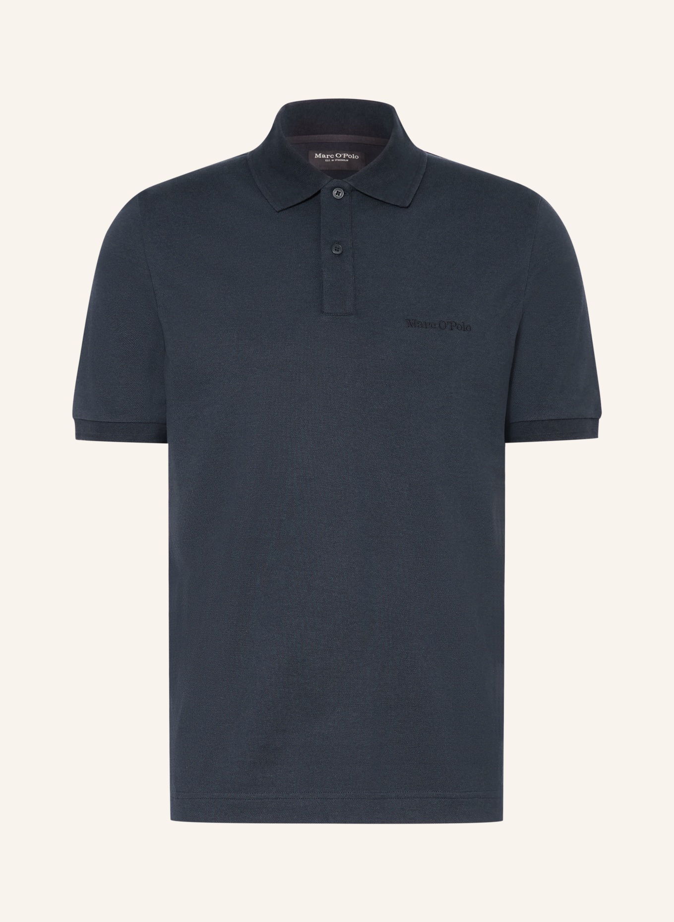 Marc O'Polo Piqué-Poloshirt Regular Fit: DUNKELBLAU