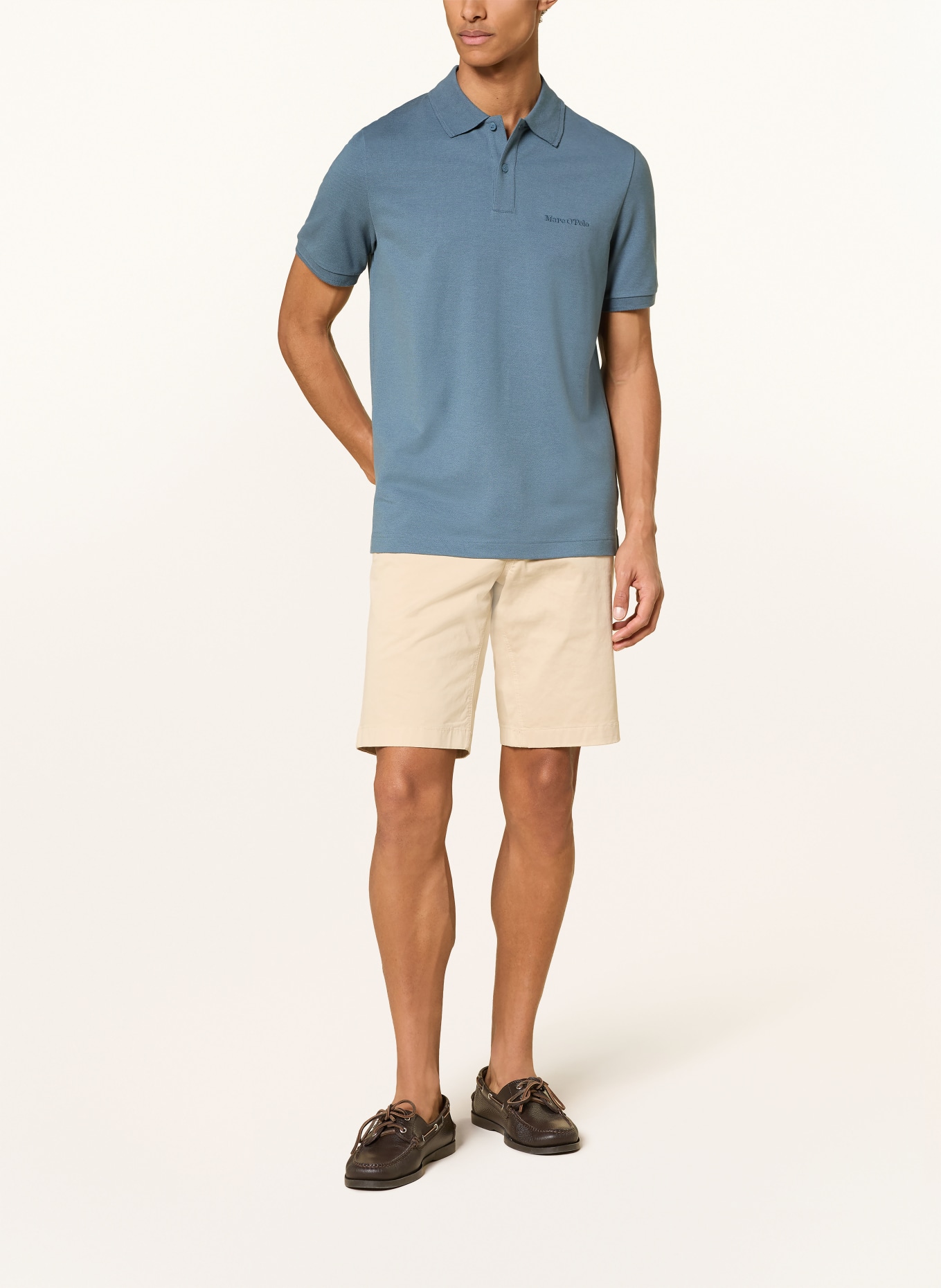 Marc O'Polo Piqué-Poloshirt Regular Fit: BLAUGRAU