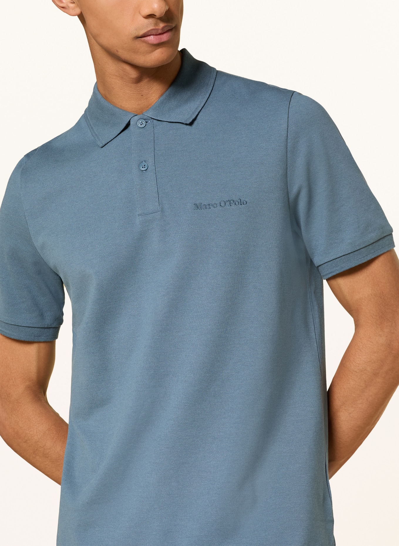 Marc O'Polo Piqué-Poloshirt Regular Fit: BLAUGRAU