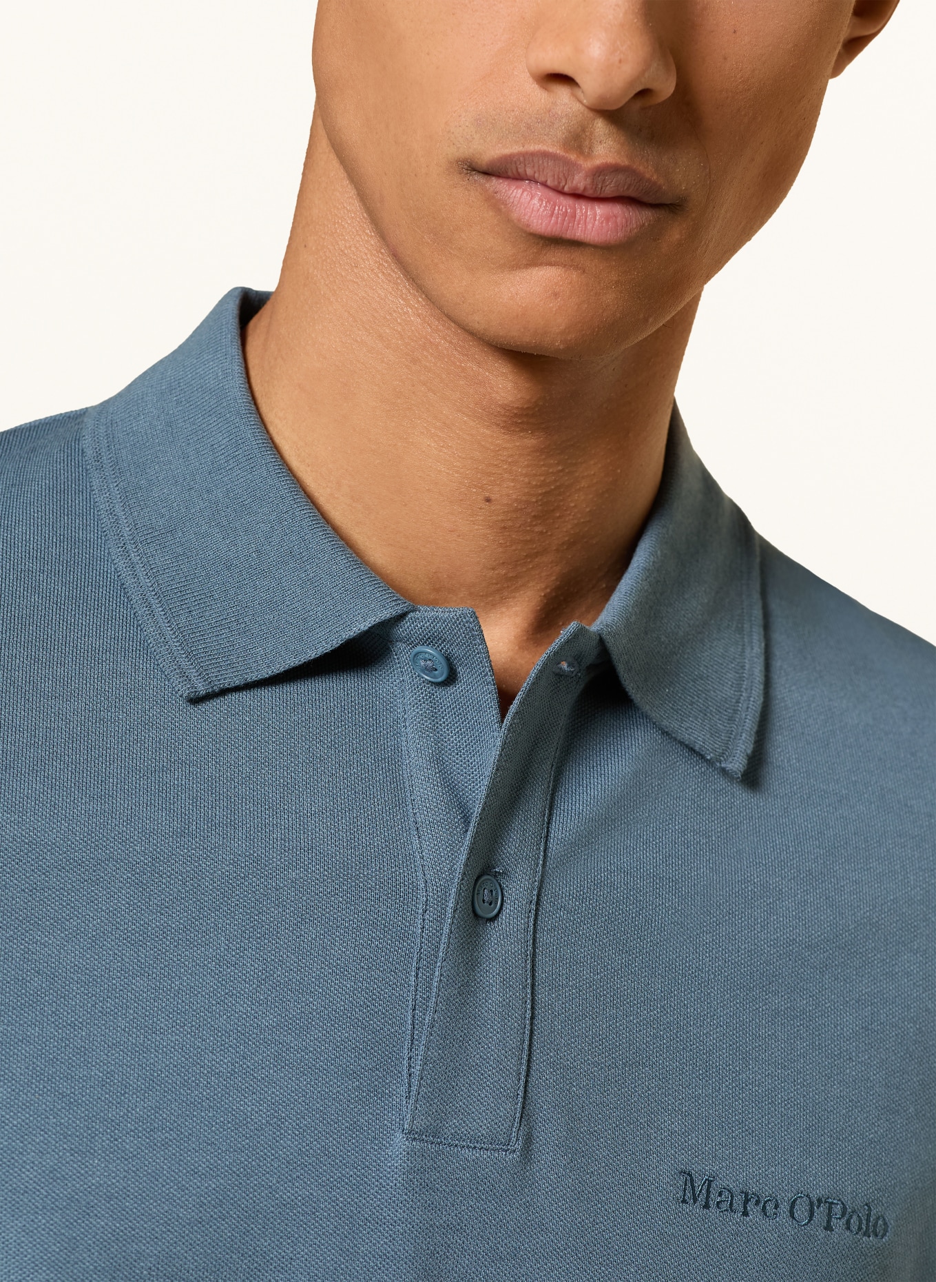 Marc O'Polo Piqué-Poloshirt Regular Fit: BLAUGRAU