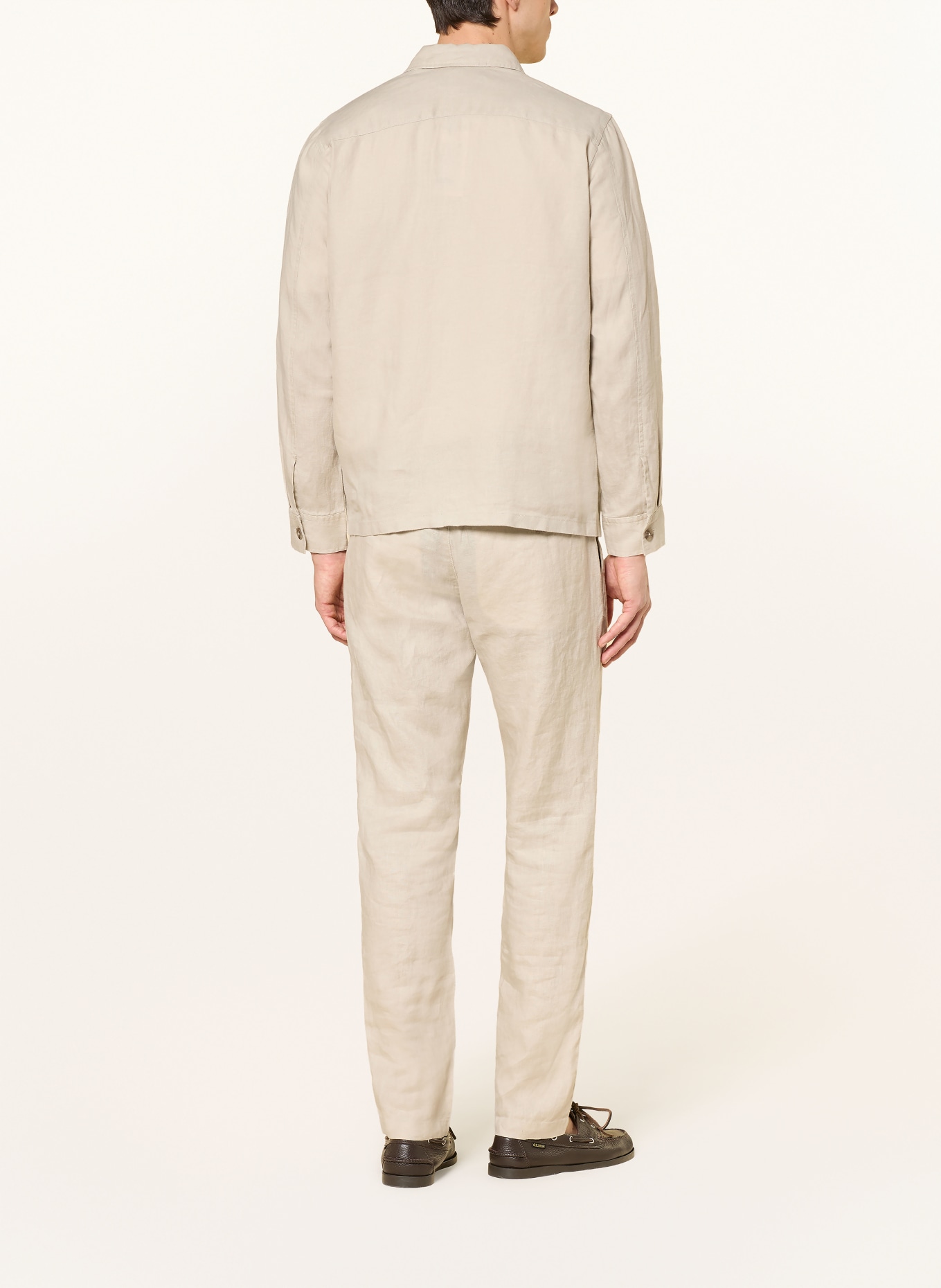 Marc O'Polo Leinen-Overshirt: HELLGRAU