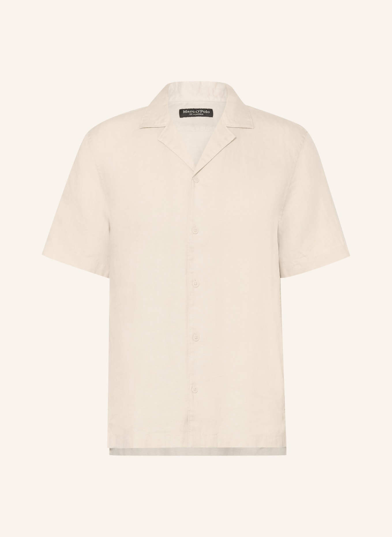 Marc O'Polo Resorthemd Regular Fit aus Leinen: HELLBRAUN