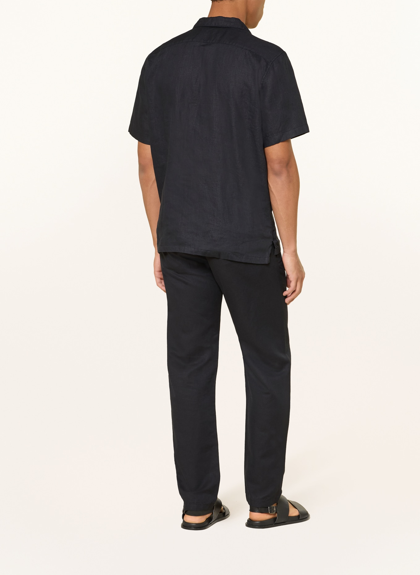 Marc O'Polo Resorthemd Regular Fit aus Leinen: SCHWARZ