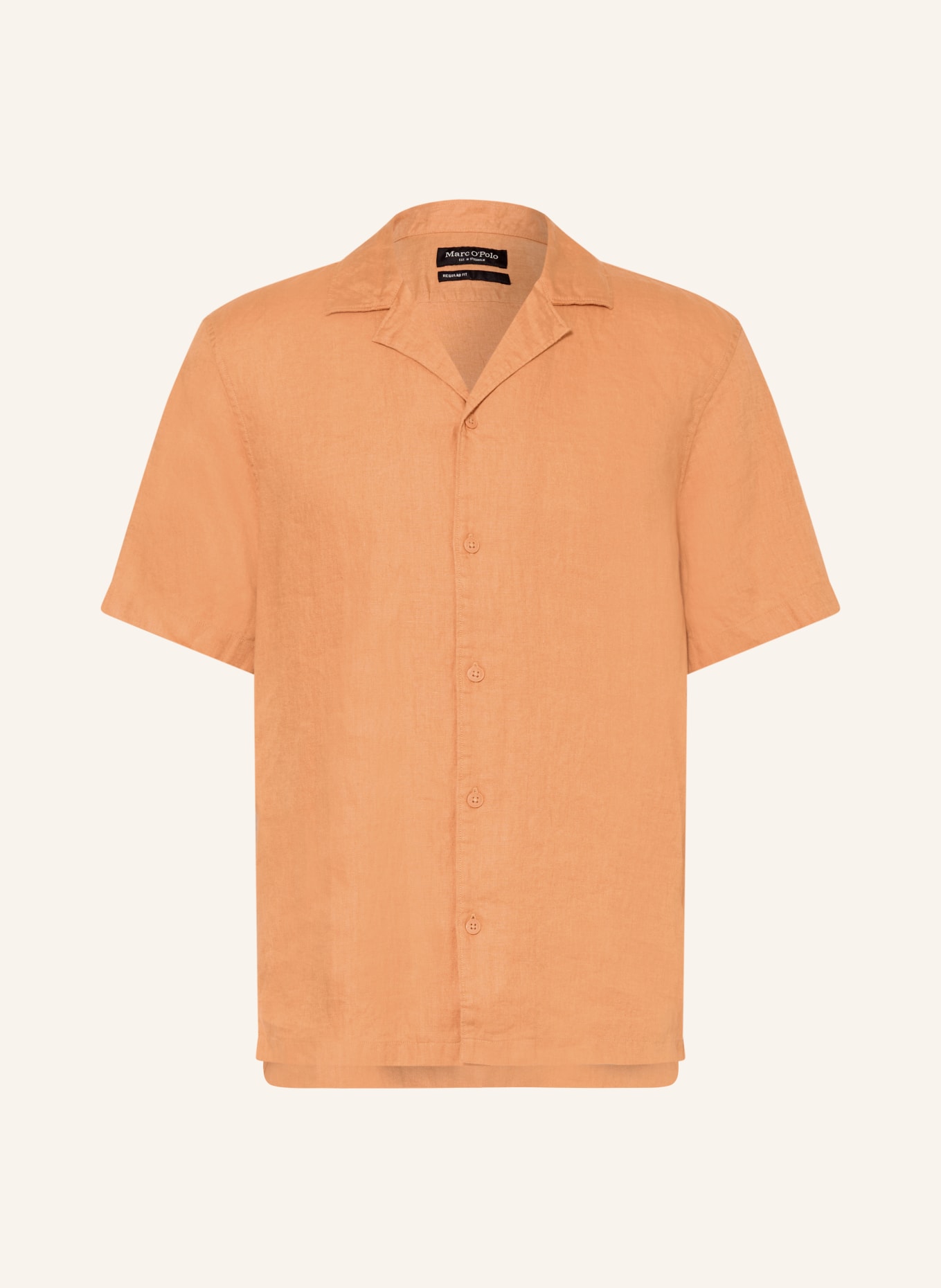 Marc O'Polo Resorthemd Regular Fit aus Leinen: LACHS