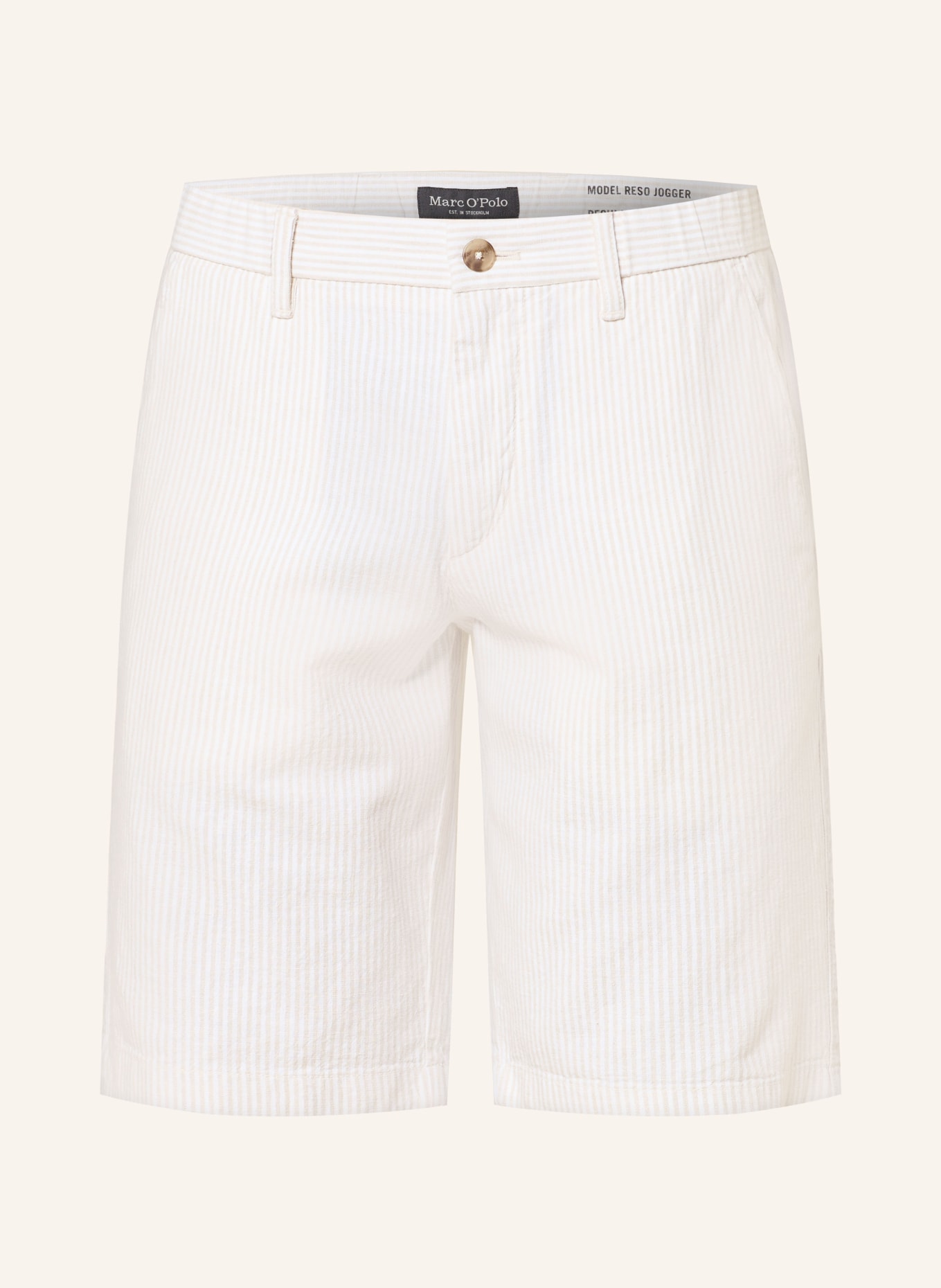 Marc O'Polo SALO Slim Fit Shorts: BEIGE / CREAM