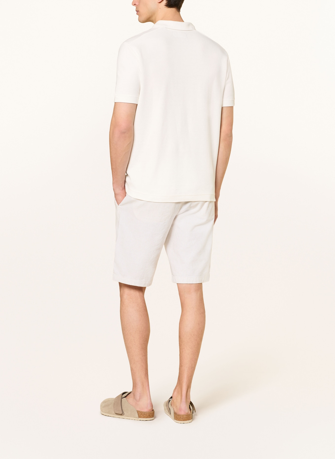 Marc O'Polo SALO Slim Fit Shorts: BEIGE / CREAM
