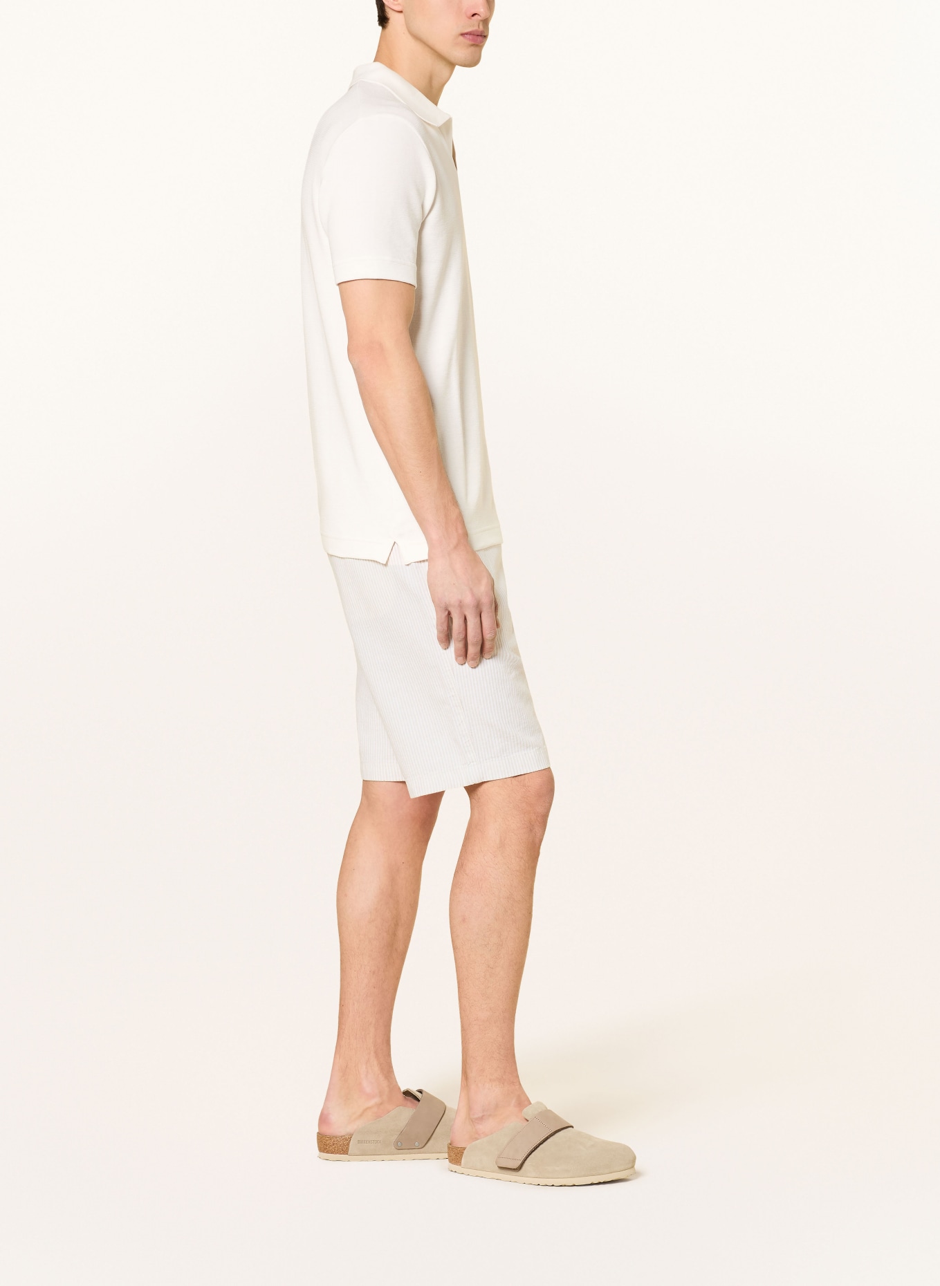Marc O'Polo SALO Slim Fit Shorts: BEIGE / CREAM