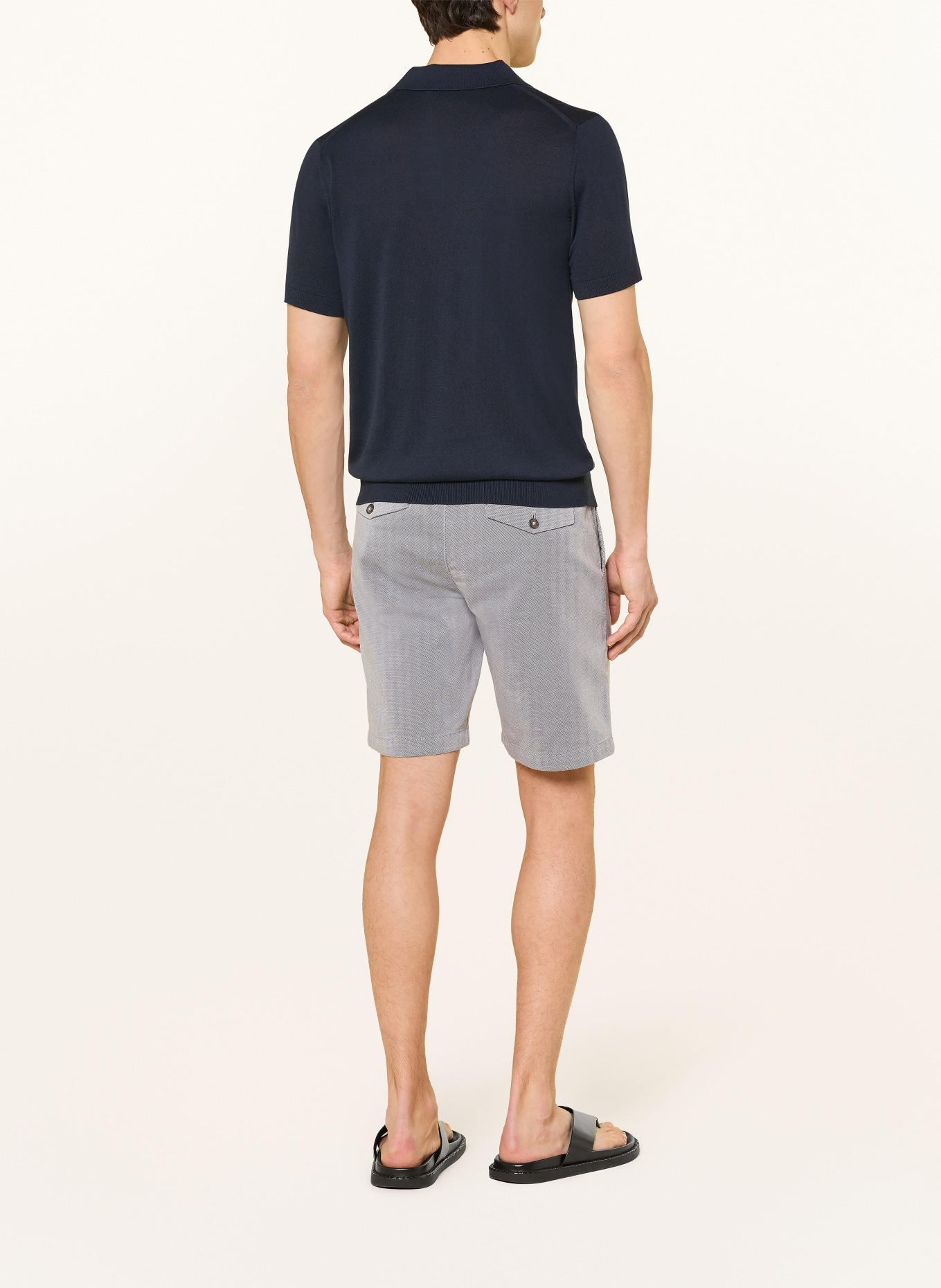 Marc O'Polo Szorty SALO o kroju slim fit: GRANATOWY / BIAŁY