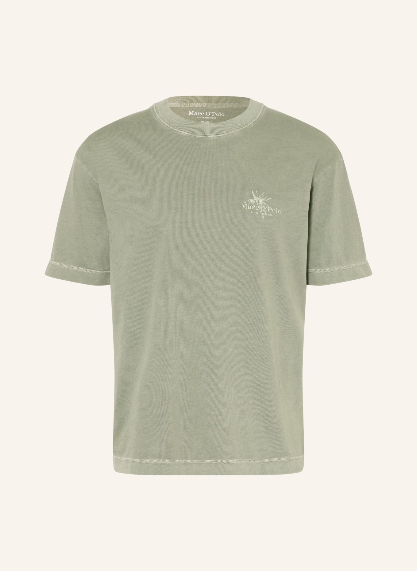 Marc O'Polo T-Shirt: KHAKI / HELLGRÜN