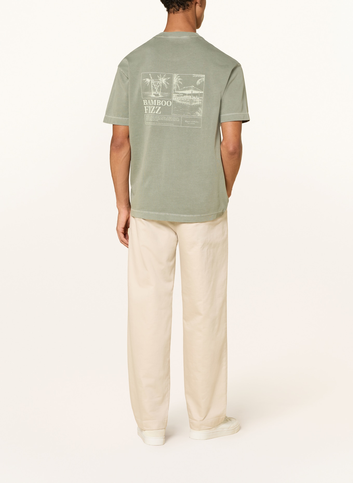 Marc O'Polo T-Shirt: KHAKI / HELLGRÜN