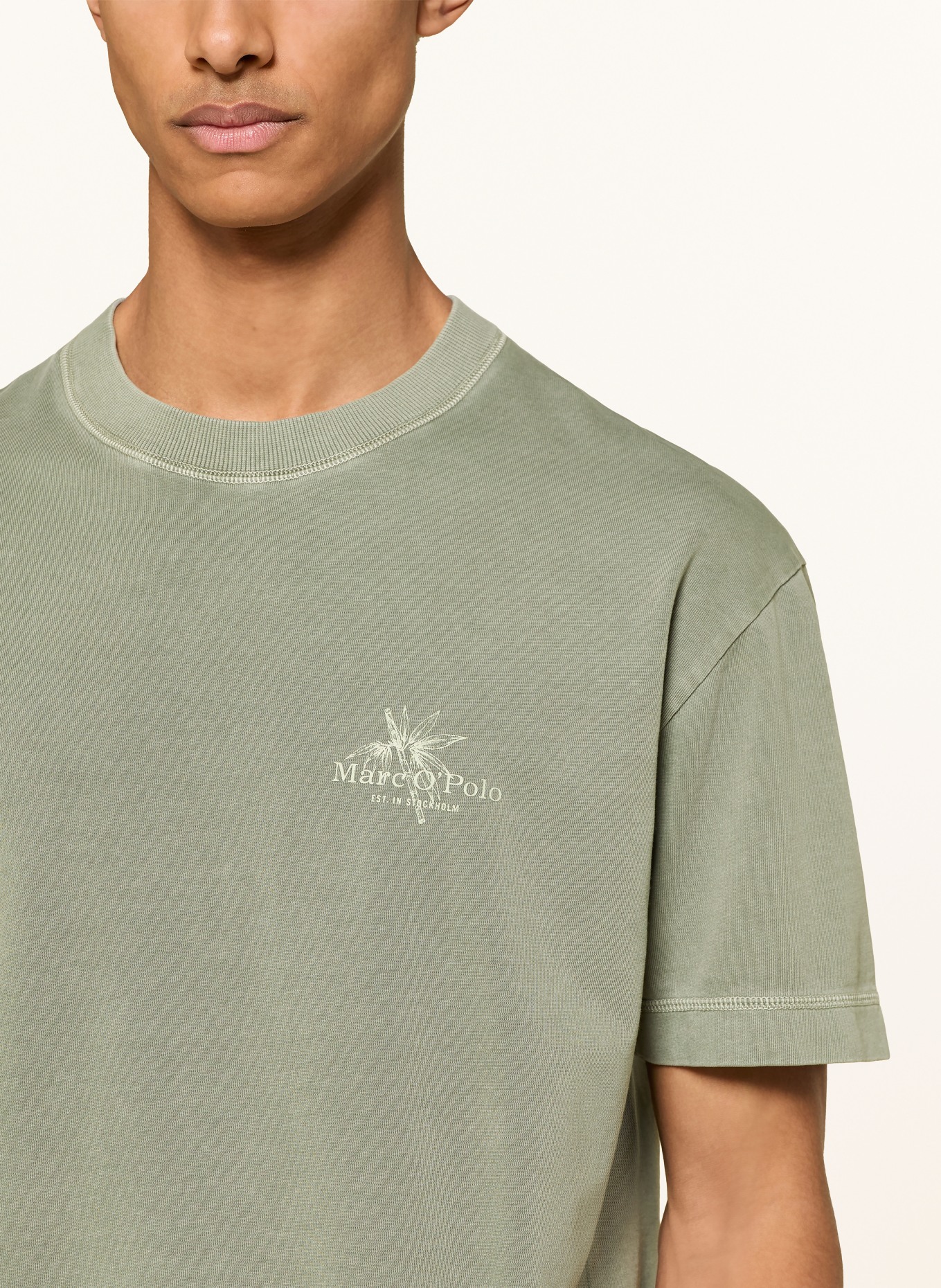 Marc O'Polo T-Shirt: KHAKI / HELLGRÜN