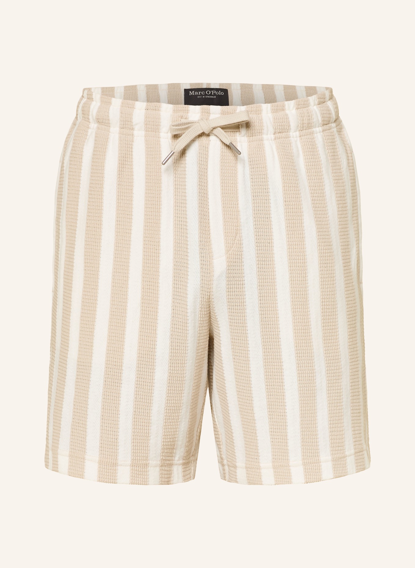 Marc O'Polo Jerseyshorts: BEIGE / CREME