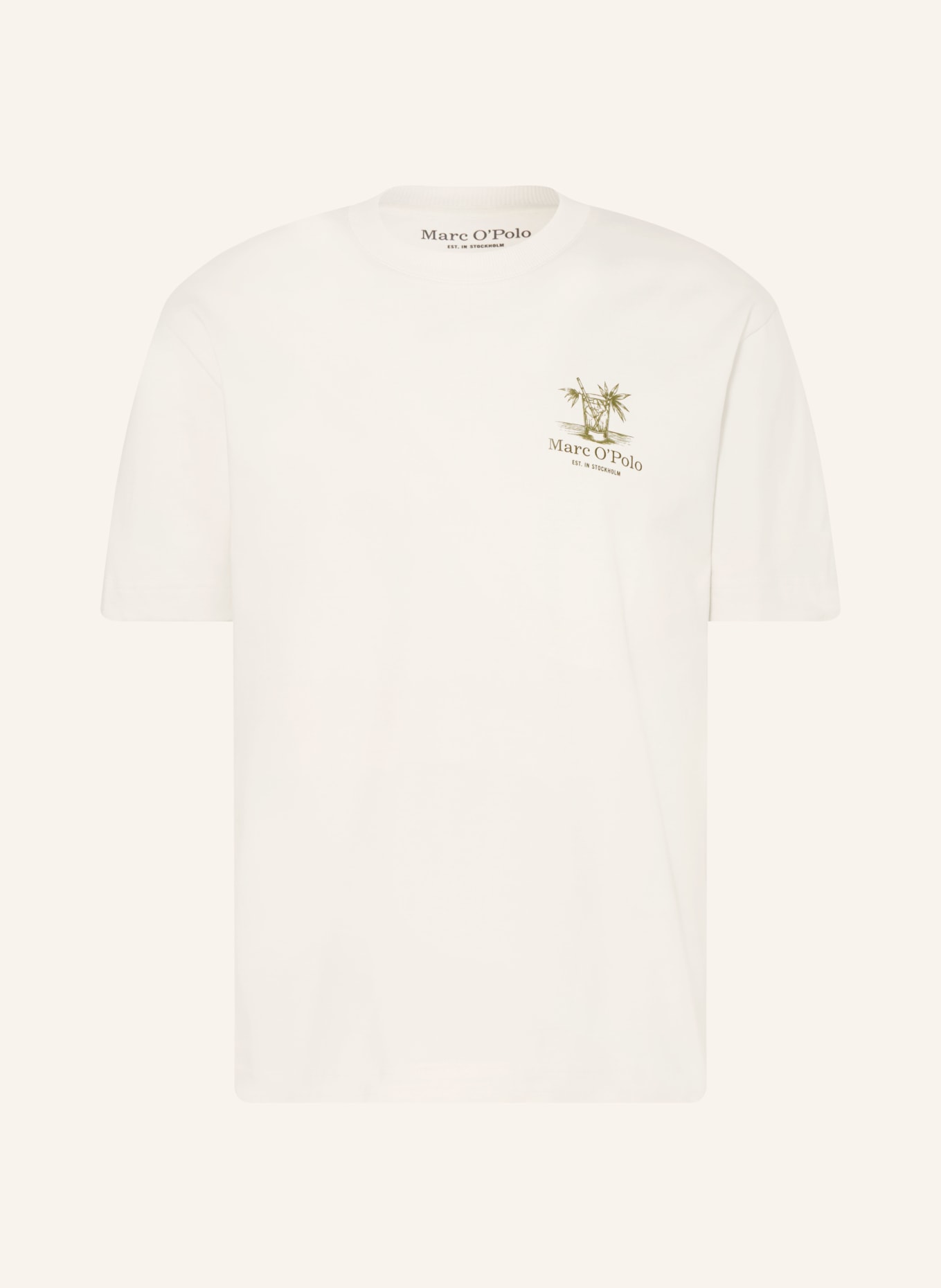 Marc O'Polo T-Shirt: WEISS / GRÜN