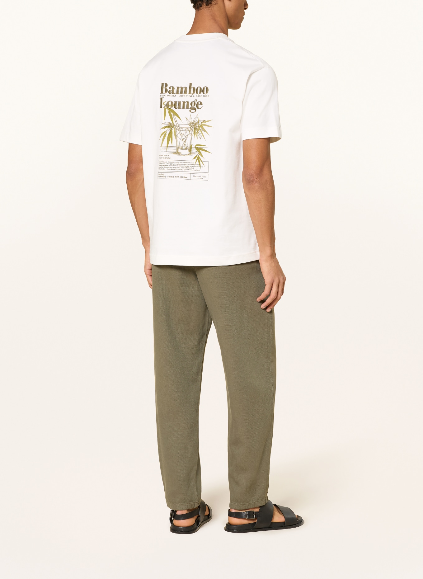 Marc O'Polo T-Shirt: WEISS / GRÜN
