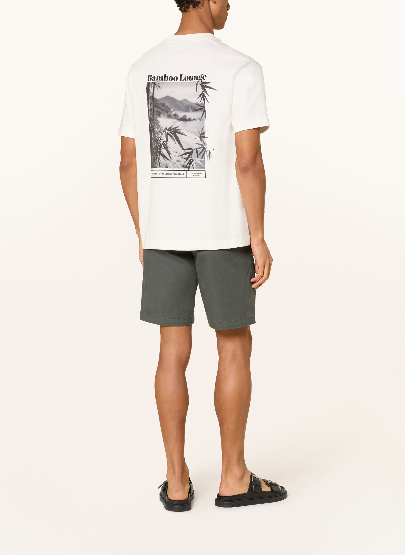 Marc O'Polo T-Shirt: WEISS / GRAU / SCHWARZ