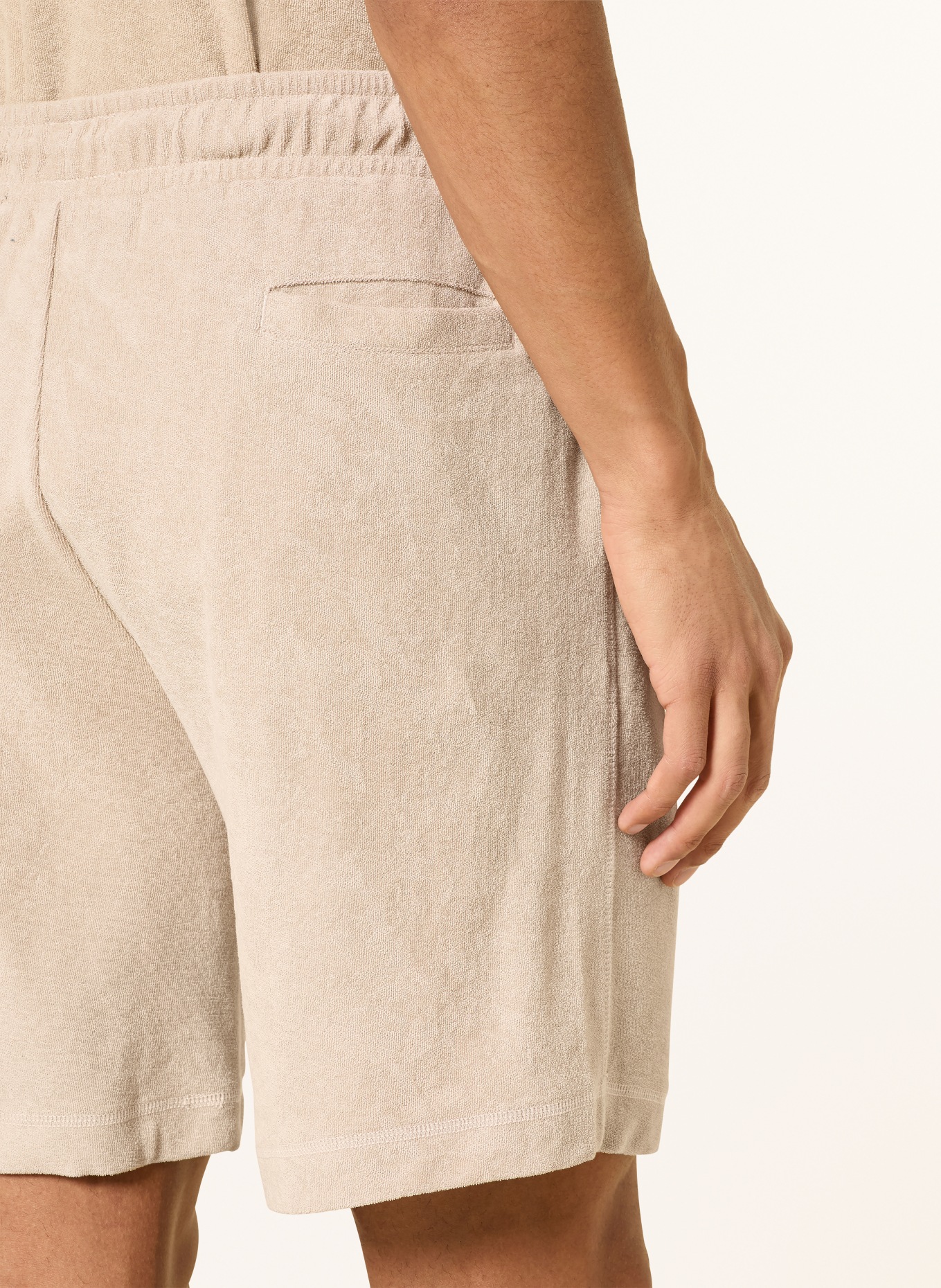 Marc O'Polo short en éponge: BEIGE