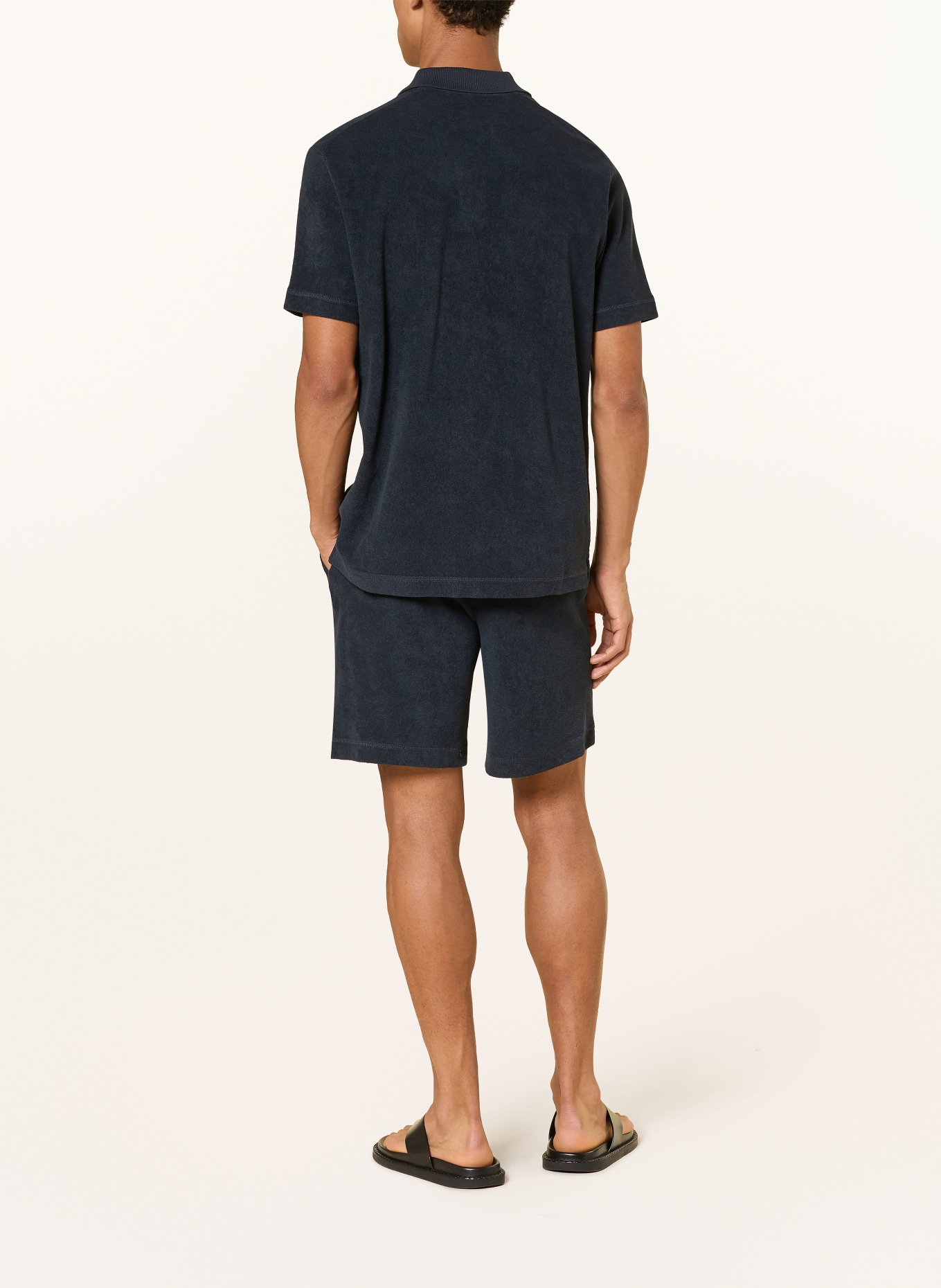 Marc O'Polo Frotteeshorts: DUNKELBLAU