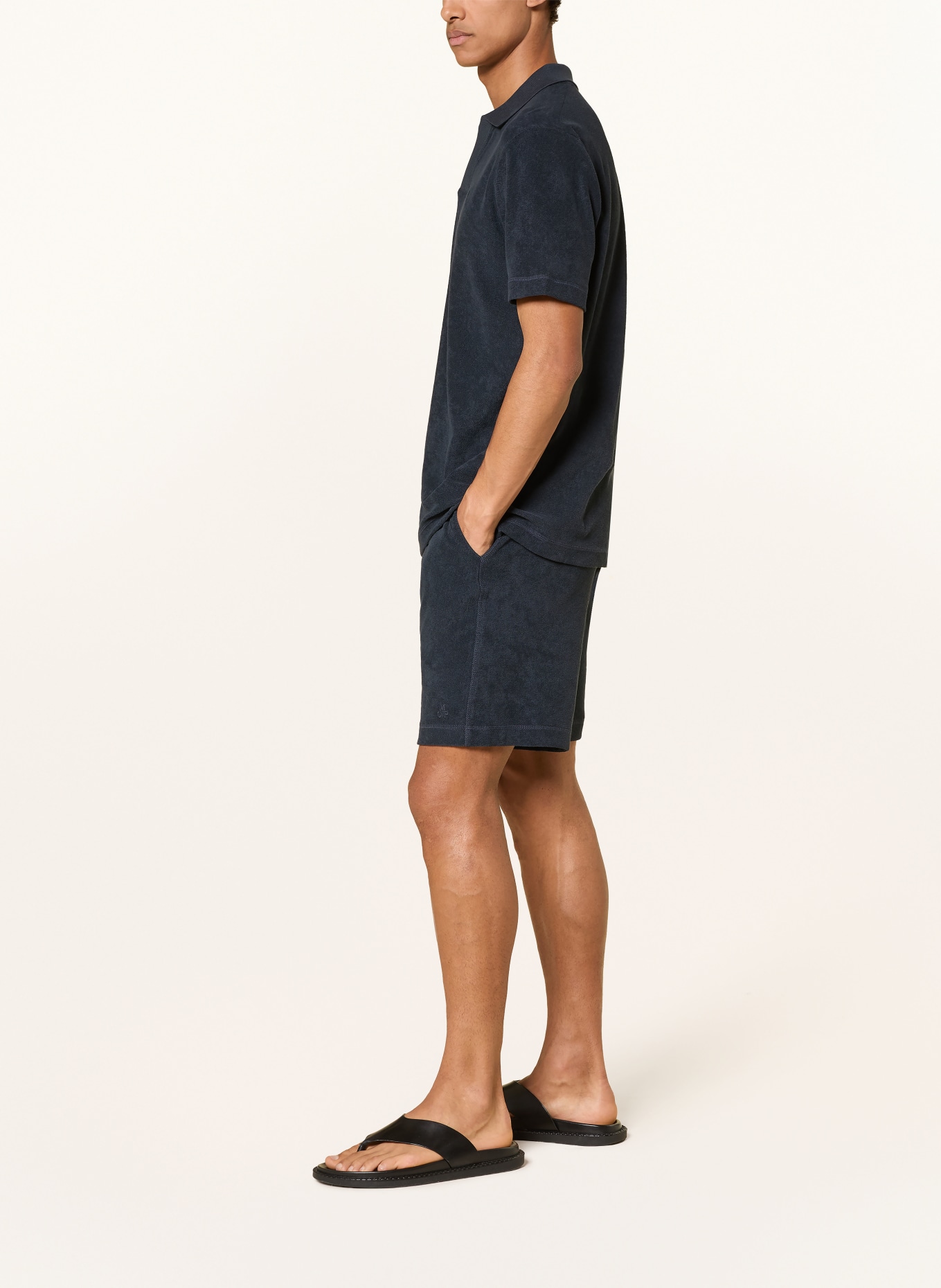 Marc O'Polo Frotteeshorts: DUNKELBLAU