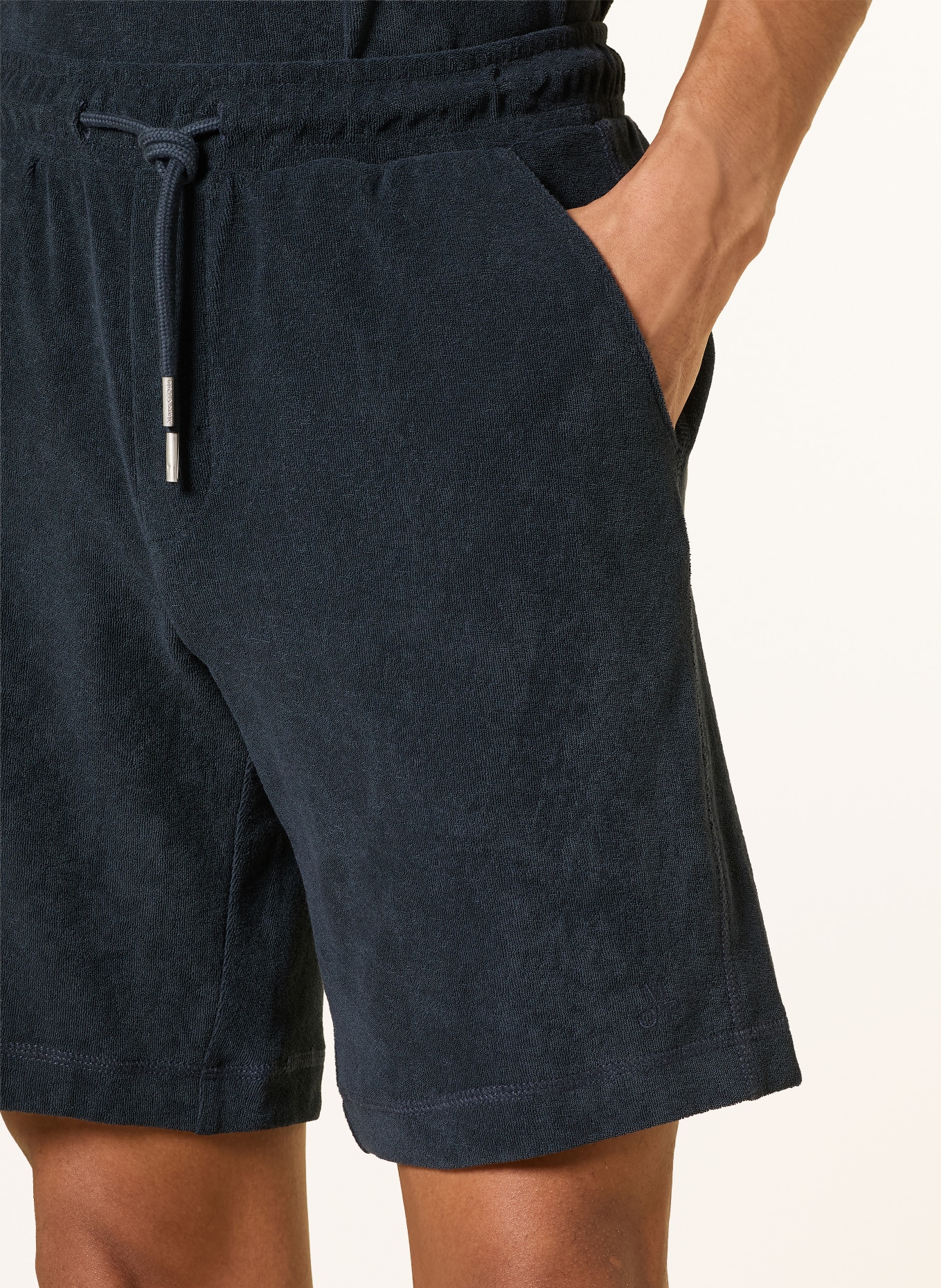 Marc O'Polo Frotteeshorts: DUNKELBLAU