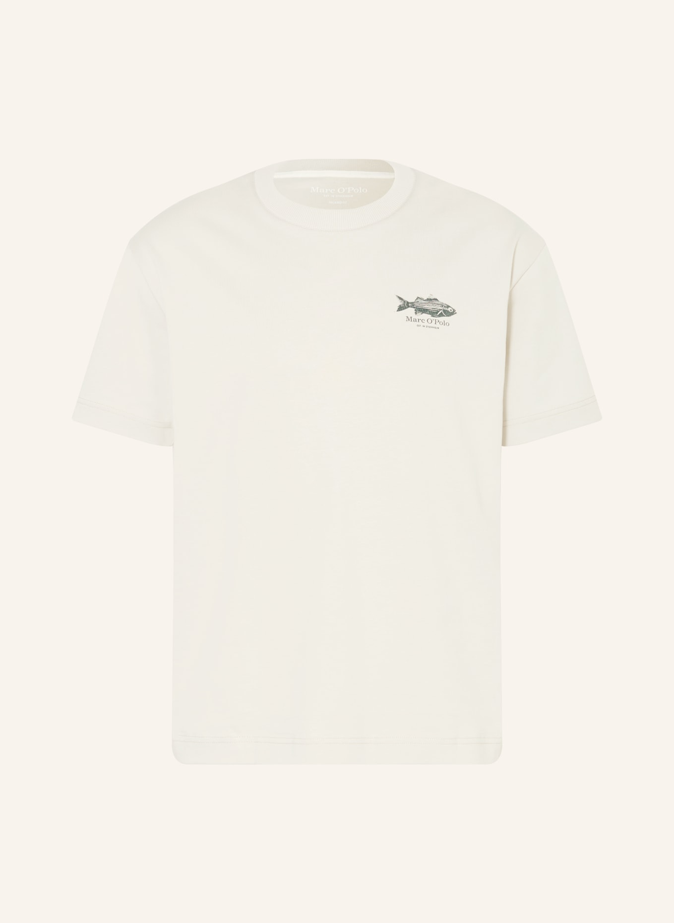 Marc O'Polo T-shirt: LYSEGRÅ / ROSA